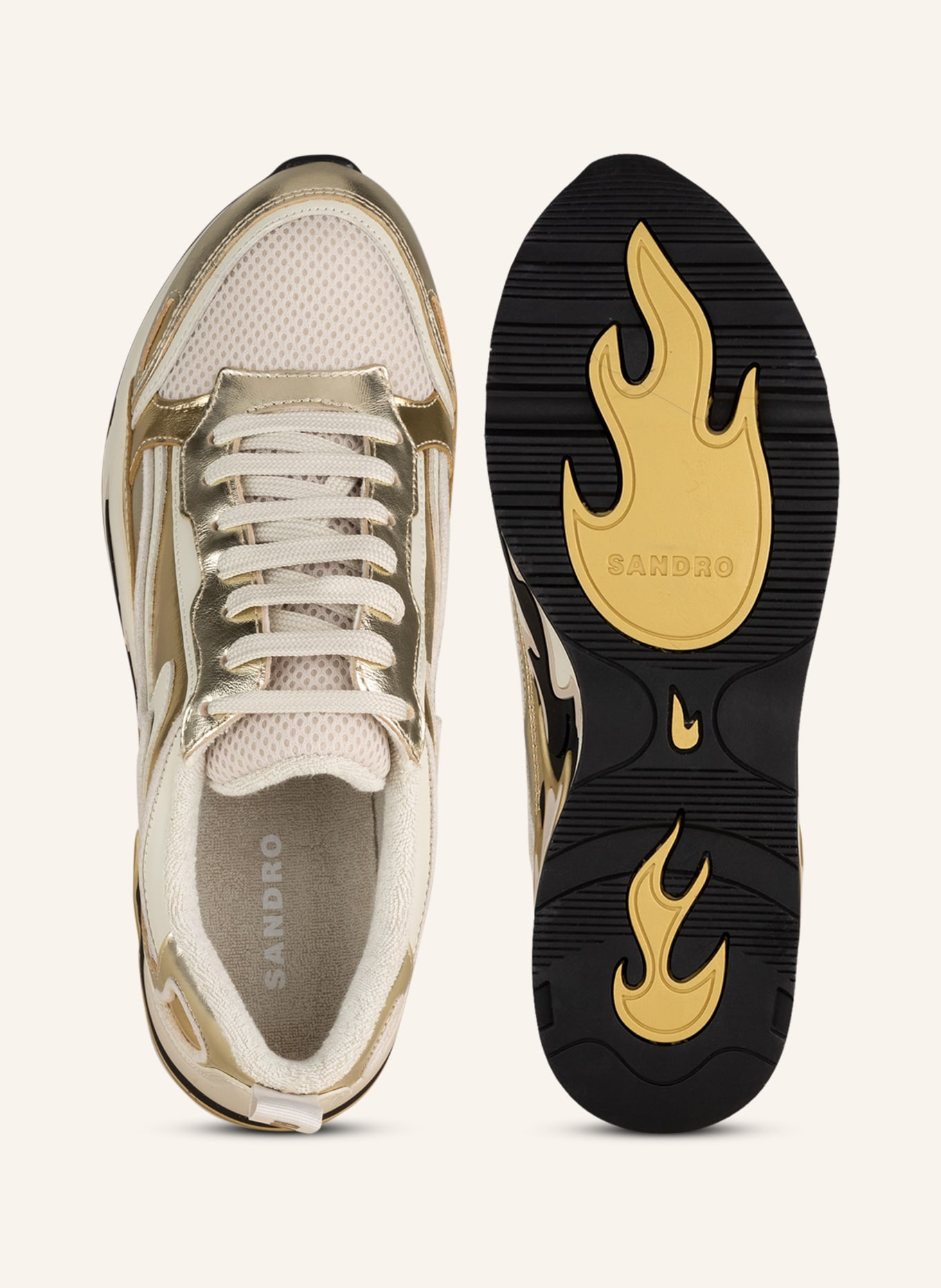 SANDRO Sneaker, Farbe: GOLD/ CREME (Bild 5)