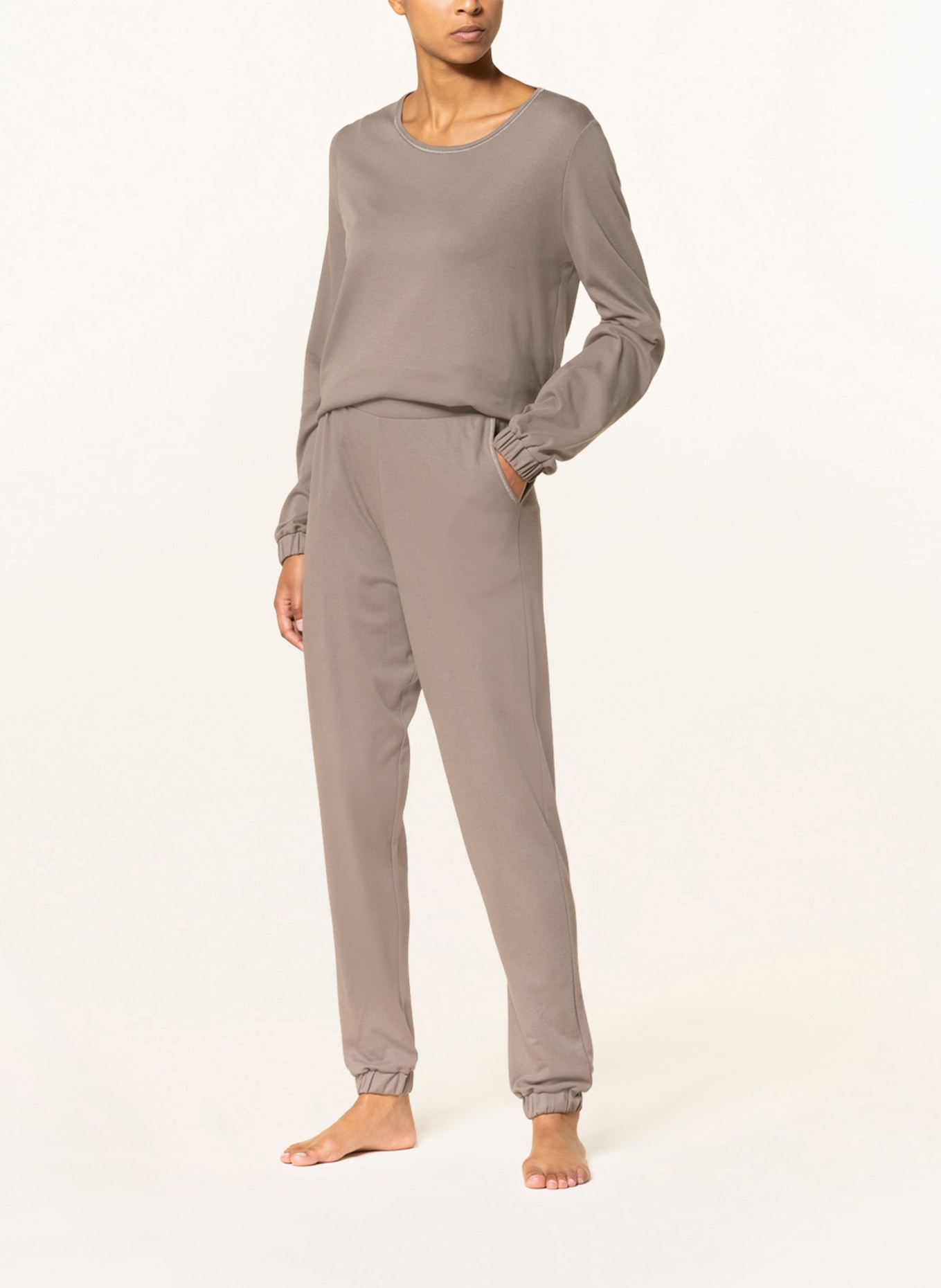mey Spodnie od piżamy N8TEX 2.0, Kolor: SZAROBRĄZOWY (Obrazek 2)