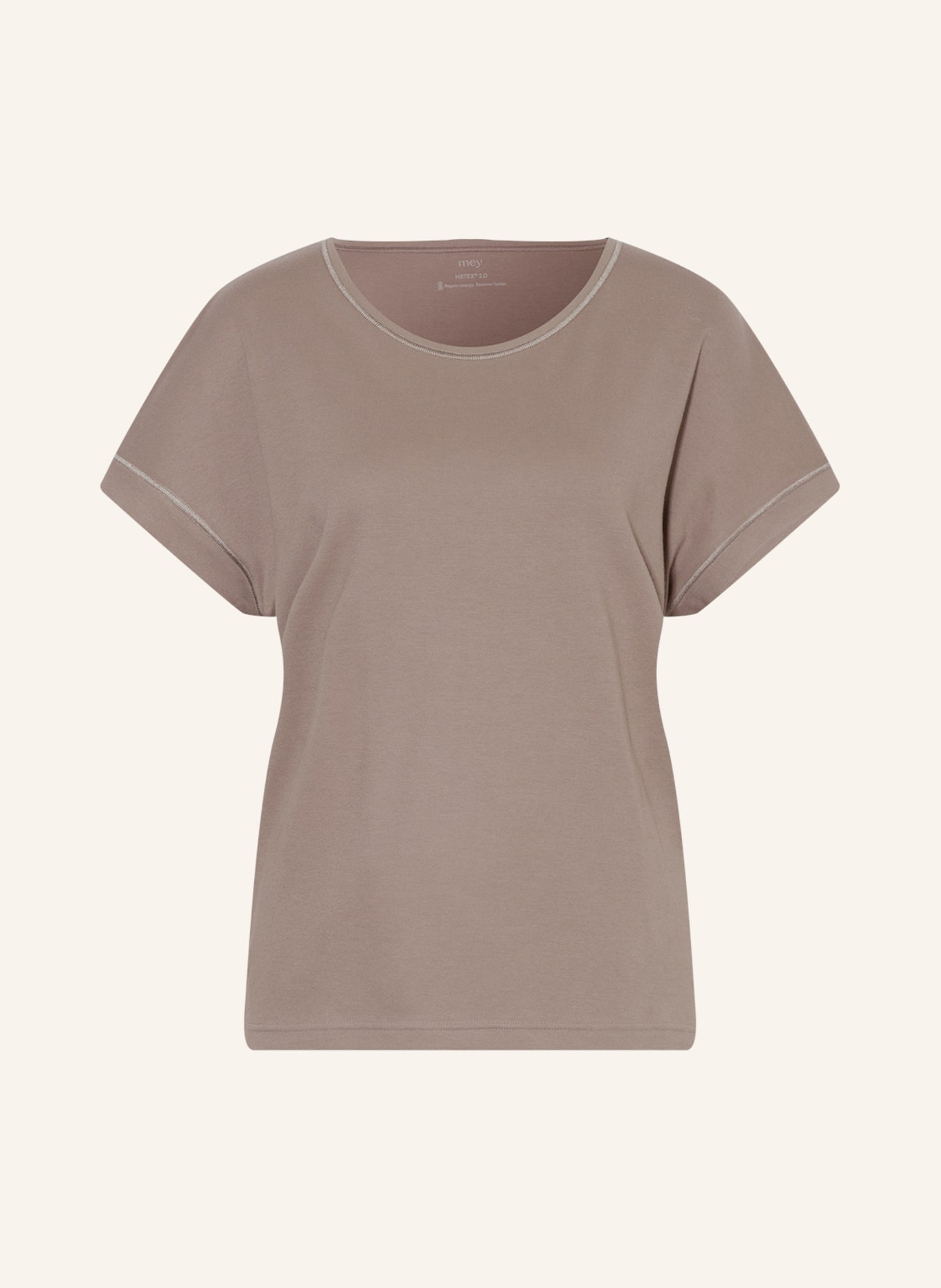 mey Koszulka od piżamy N8TEX 2.0, Kolor: SZAROBRĄZOWY (Obrazek 1)