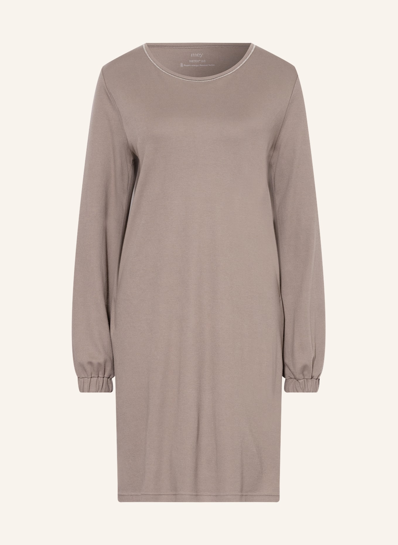 mey Nightgown N8TEX 2.0, Color: TAUPE (Image 1)
