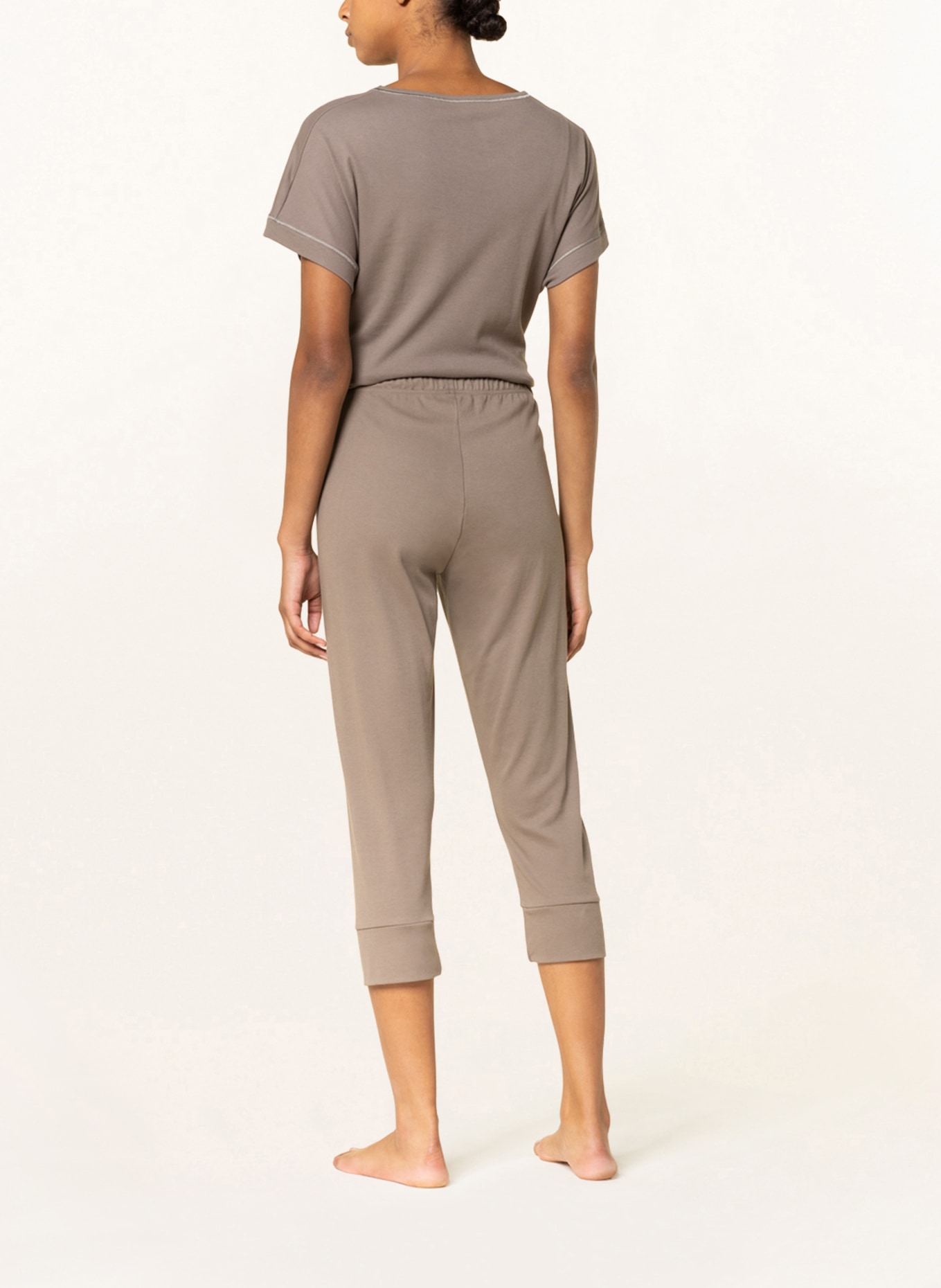 mey 3/4 pajama pants N8TEX 2.0, Color: TAUPE (Image 3)