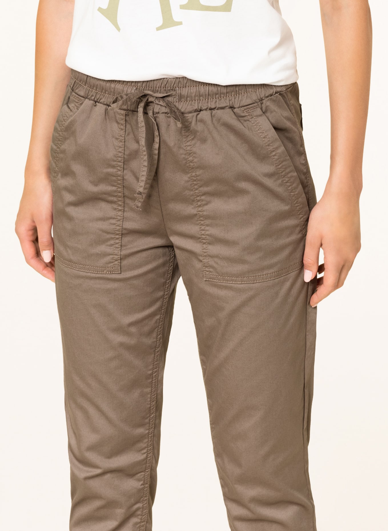 CARTOON Trousers in jogger style , Color: BROWN (Image 5)