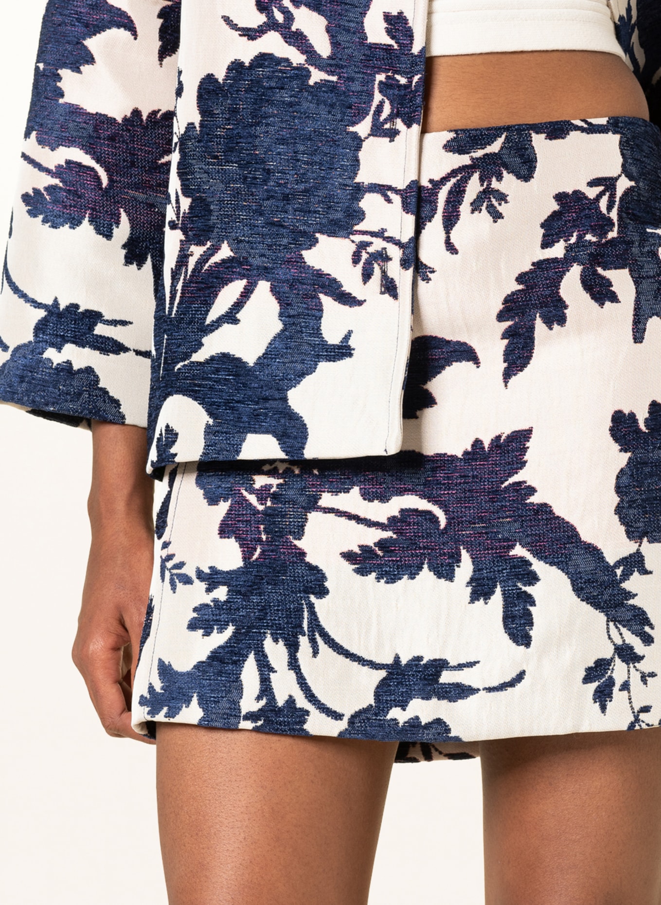 BAUM UND PFERDGARTEN Skirt SAGIRA, Color: BLUE/ CREAM (Image 4)