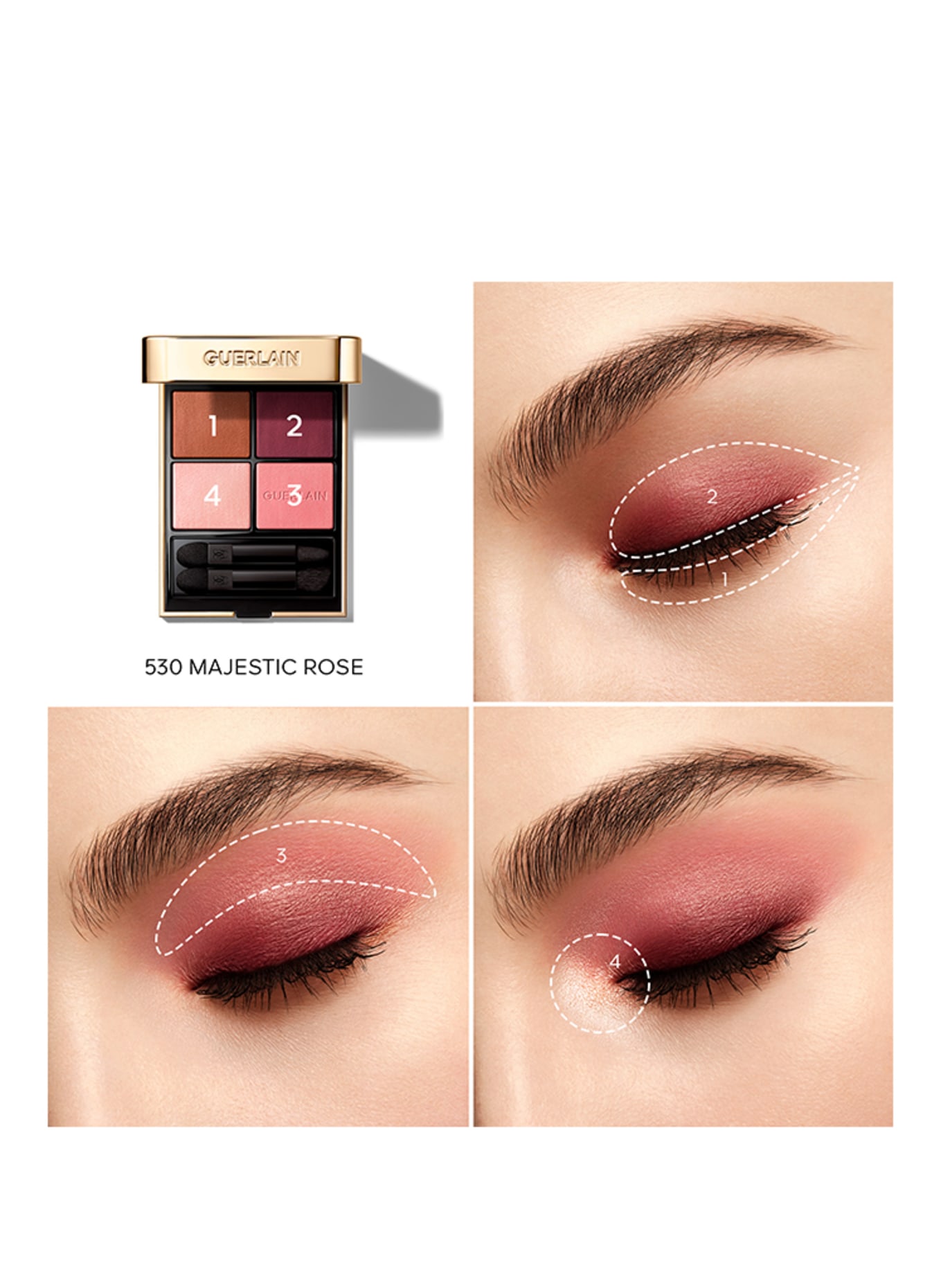 GUERLAIN OMBRES G: 530 MAJESTIC ROSE