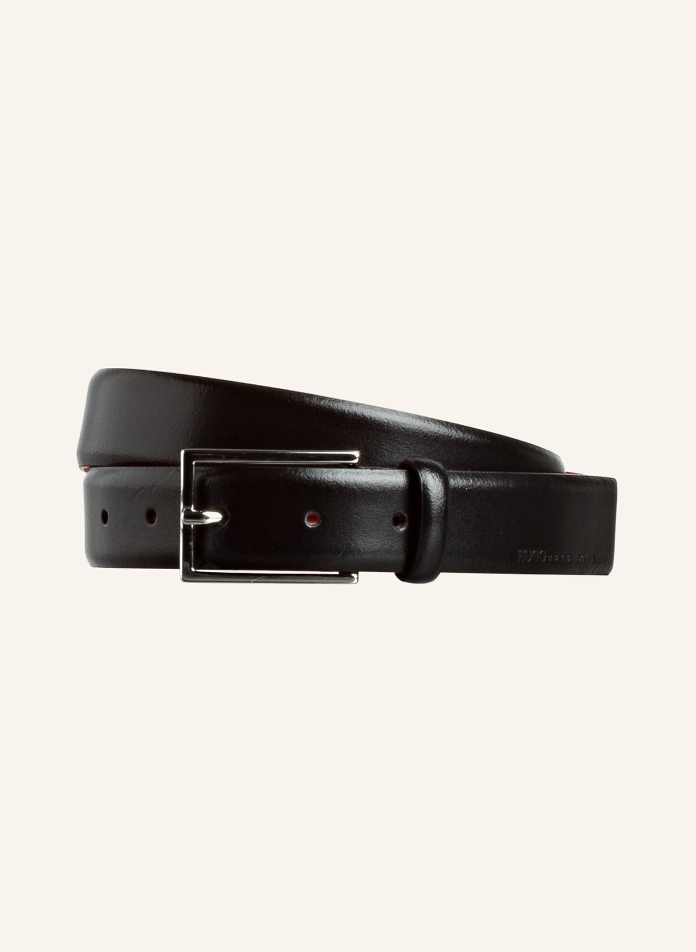 HUGO Leather belt GAVRILO, Color: BLACK (Image 1)