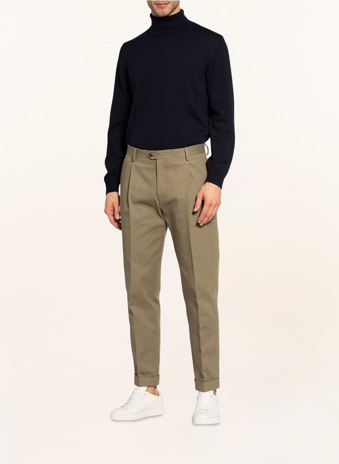 MAERZ MUENCHEN Rollkragenpullover: DUNKELBLAU