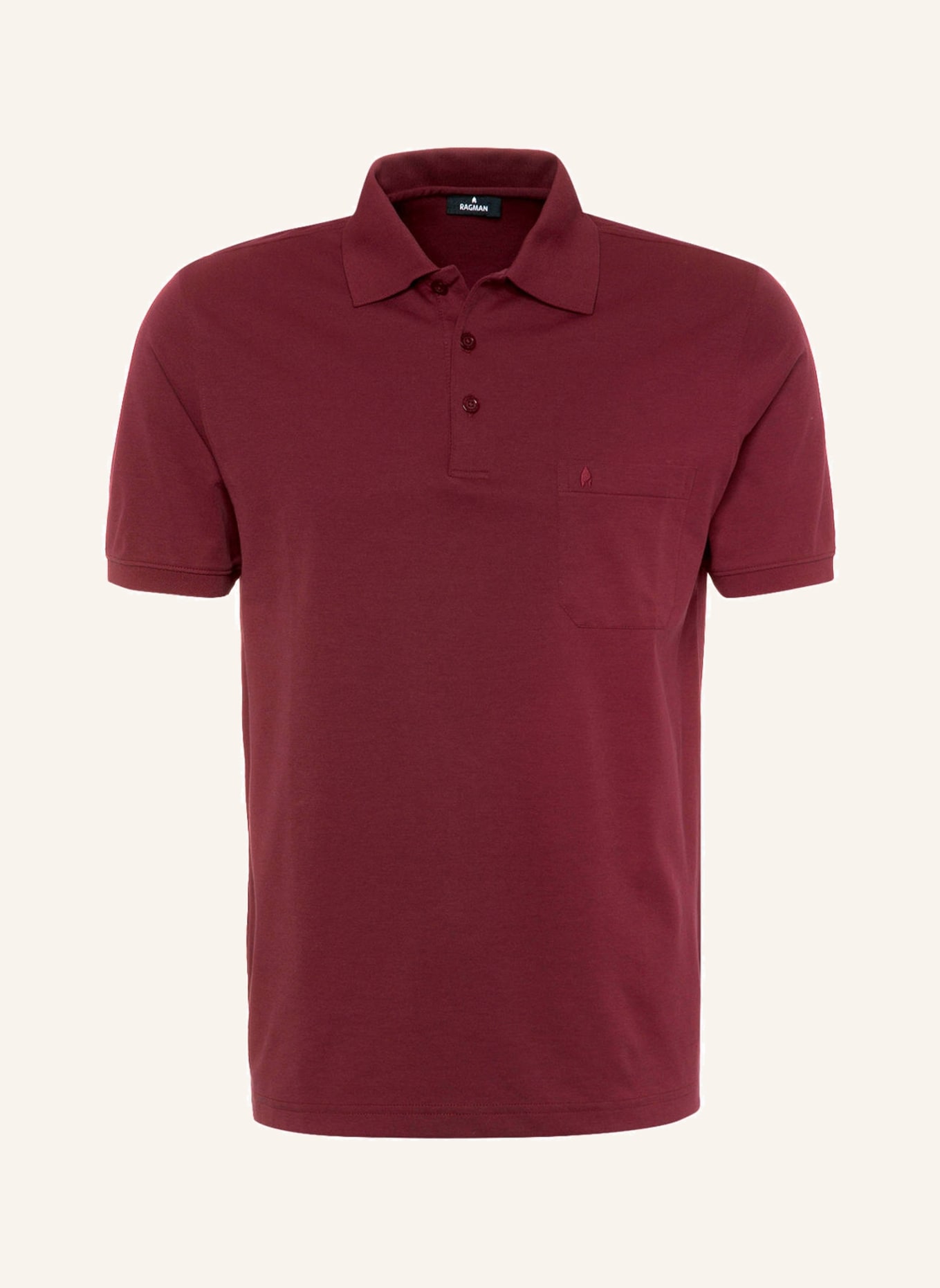 RAGMAN Piqué-Poloshirt , Farbe: BORDEAUX  (Bild 1)