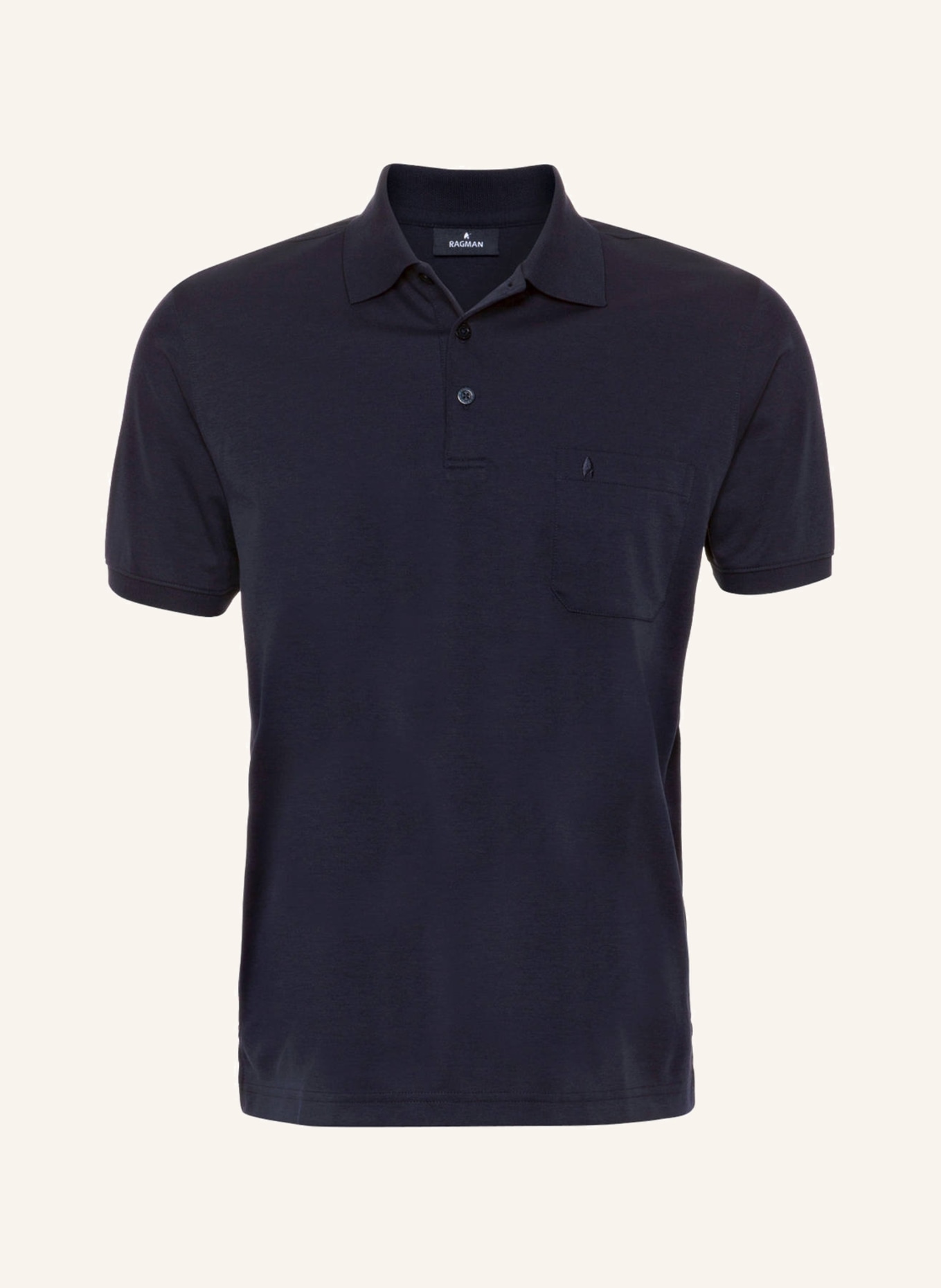 RAGMAN Piqué-Poloshirt , Farbe: DUNKELBLAU (Bild 1)