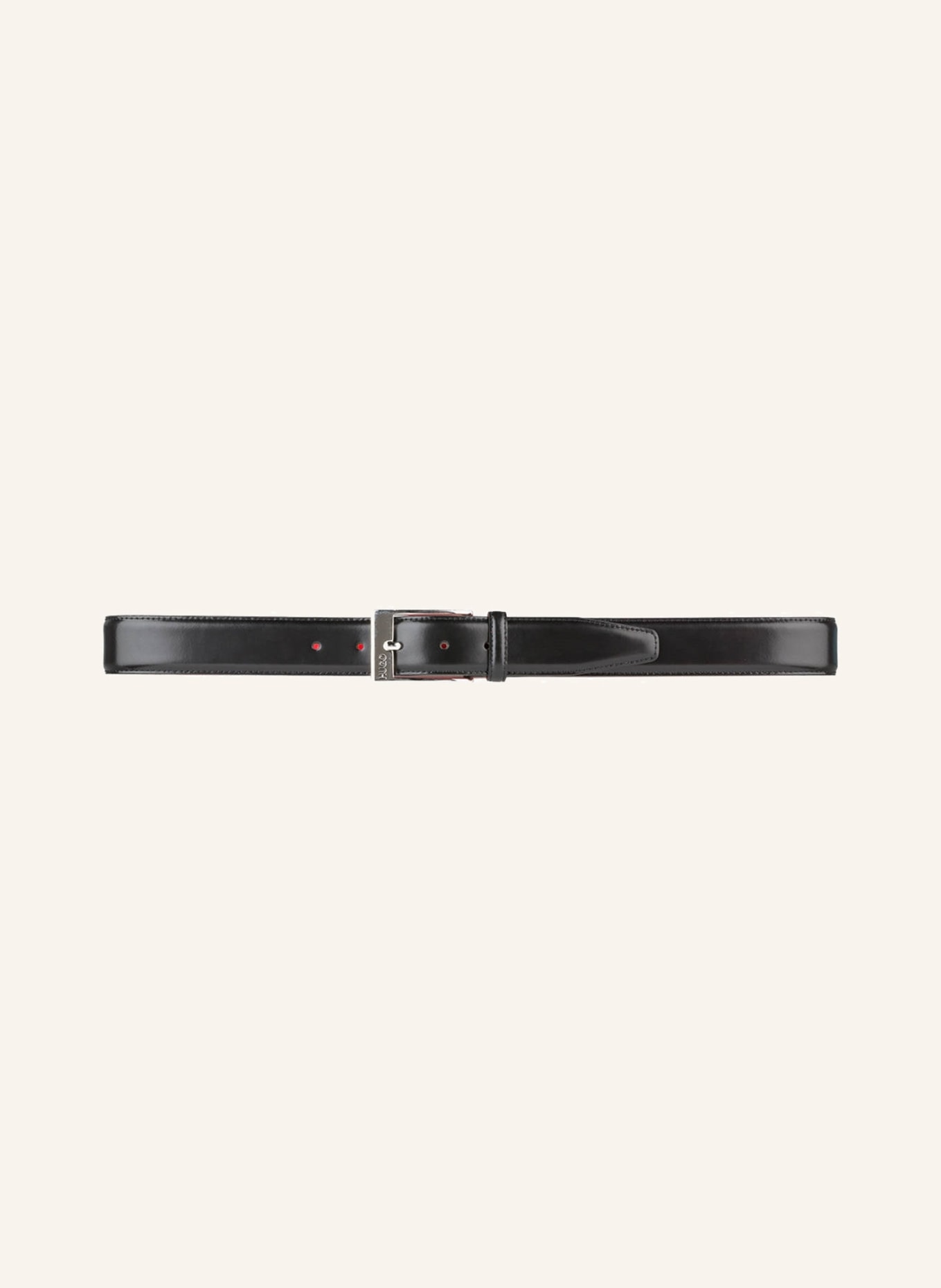 HUGO Leather belt BARNEY , Color: BLACK (Image 2)
