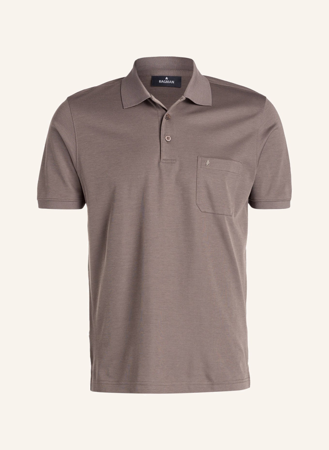 RAGMAN Piqué-Poloshirt , Farbe: SAND (Bild 1)