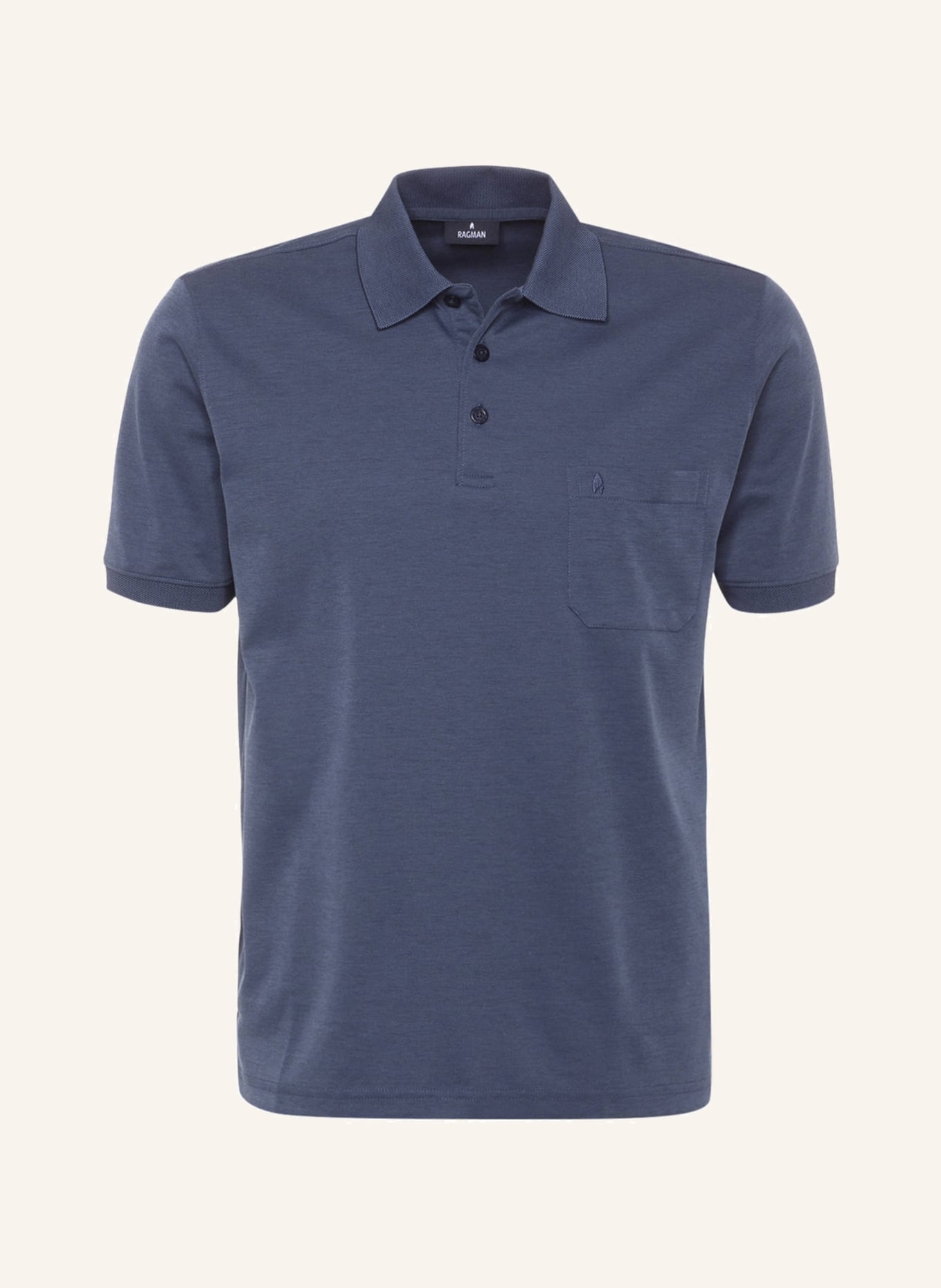 RAGMAN Piqué-Poloshirt , Farbe: BLAU (Bild 1)