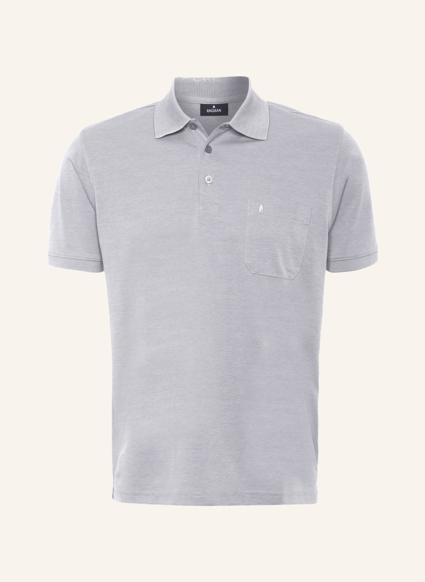 RAGMAN Piqué-Poloshirt , Farbe: GRAU (Bild 1)