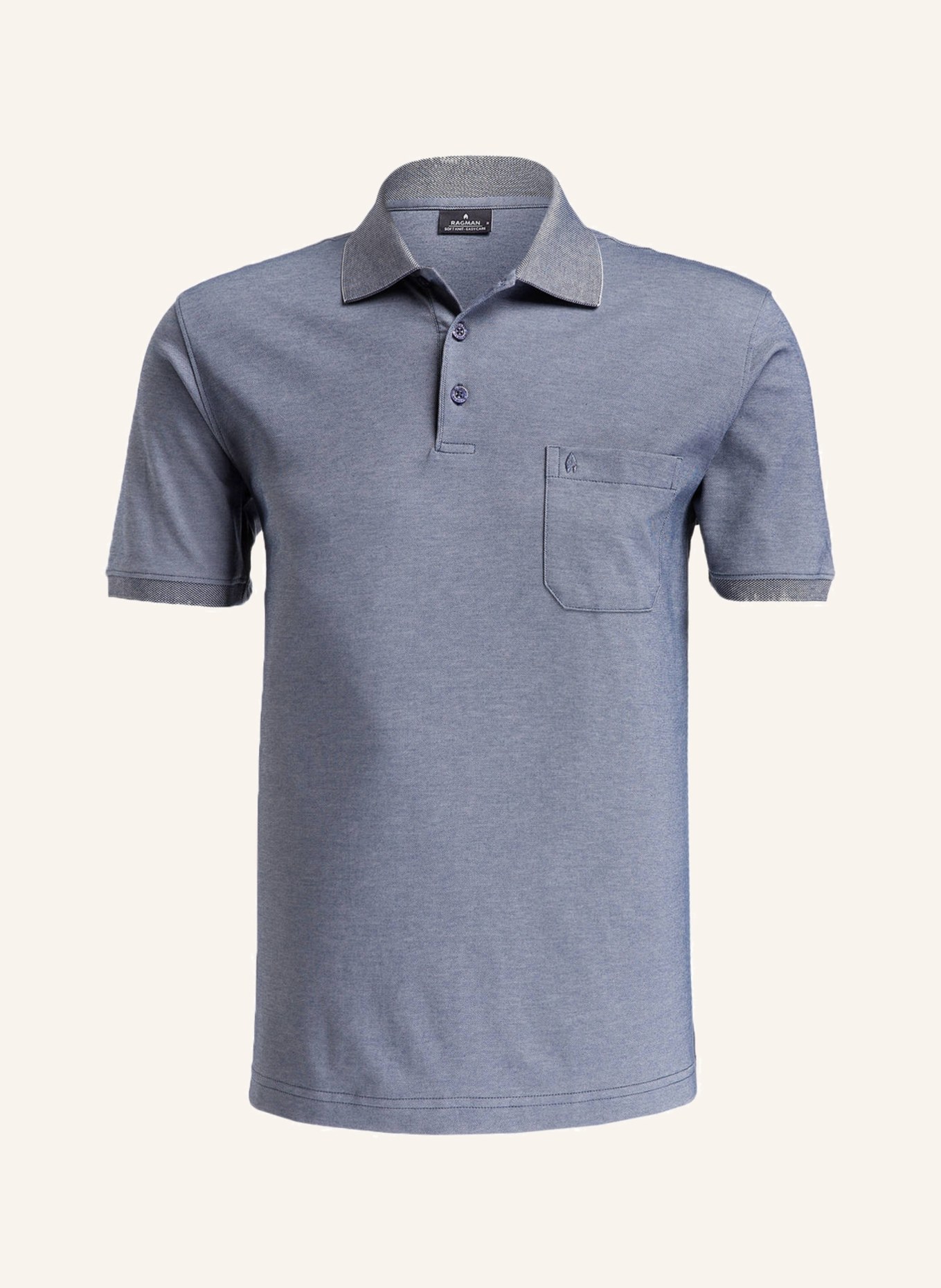 RAGMAN Piqué-Poloshirt , Farbe: GRAUBLAU (Bild 1)