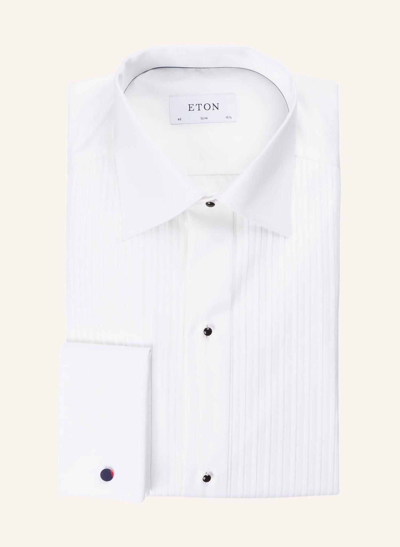 ETON Smoking-Hemd EVE Slim Fit mit Umschlagmanschette, Farbe: WEISS (Bild 1)
