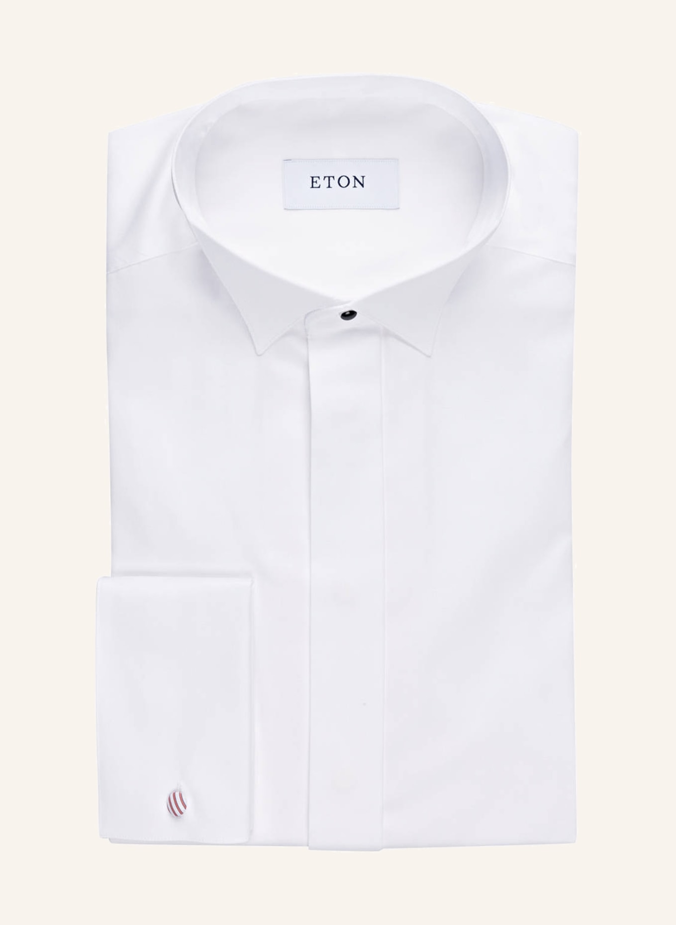 ETON Slim fit shirt with French cuffs, Color: WHITE (Image 1)