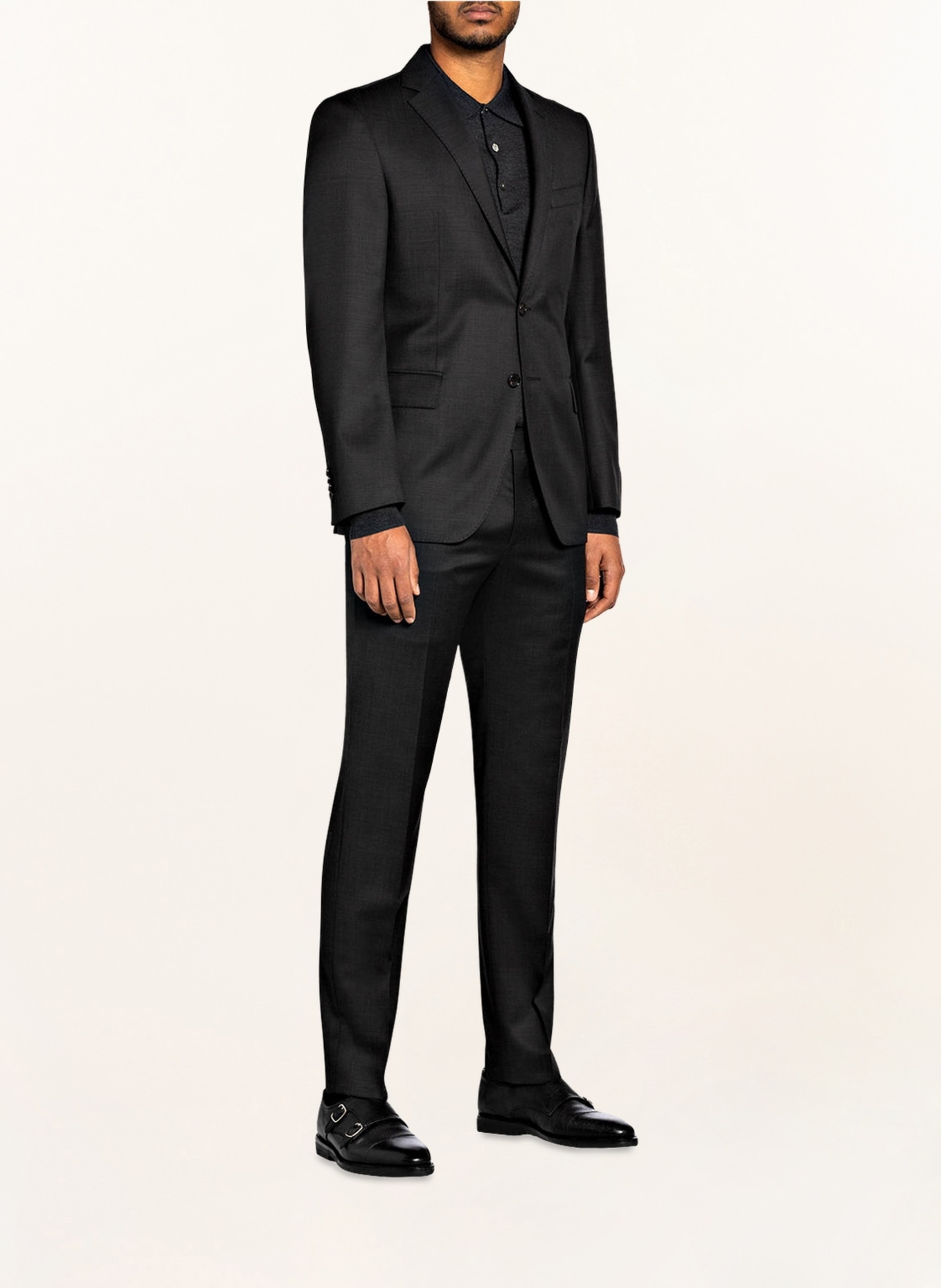 windsor. Suit jacket SERA Slim Fit, Color: 410 SMALL PATTERN BLACK 1	 (Image 2)