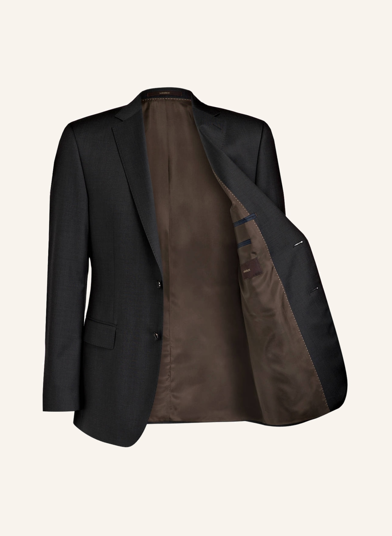 windsor. Suit jacket SERA Slim Fit, Color: 410 SMALL PATTERN BLACK 1	 (Image 4)