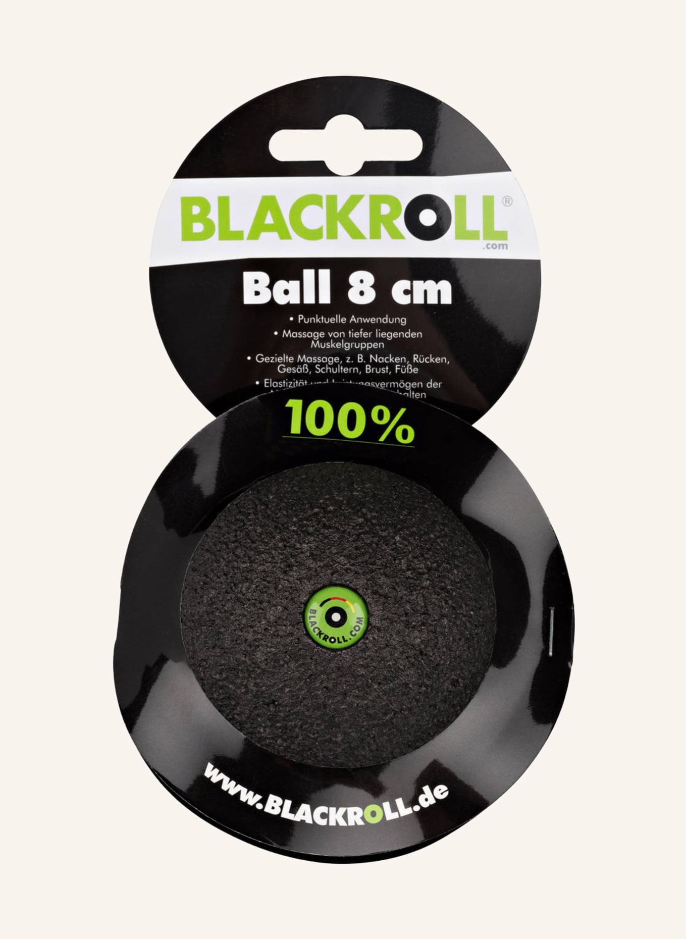 BLACKROLL Ball 8 cm , Farbe: SCHWARZ (Bild 2)