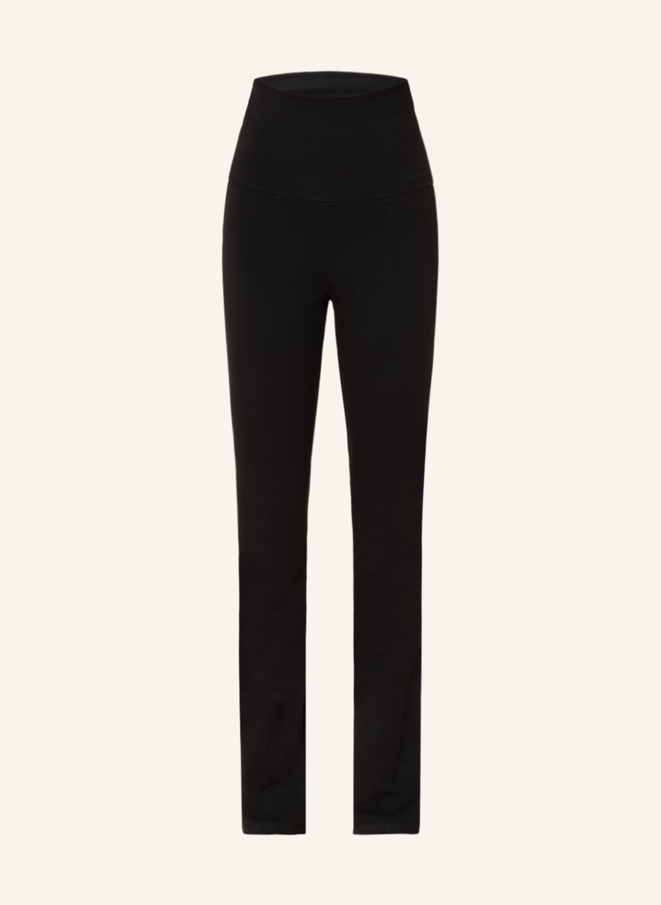 MANDALA CLASSIC ROLLDOWN yoga pants: BLACK