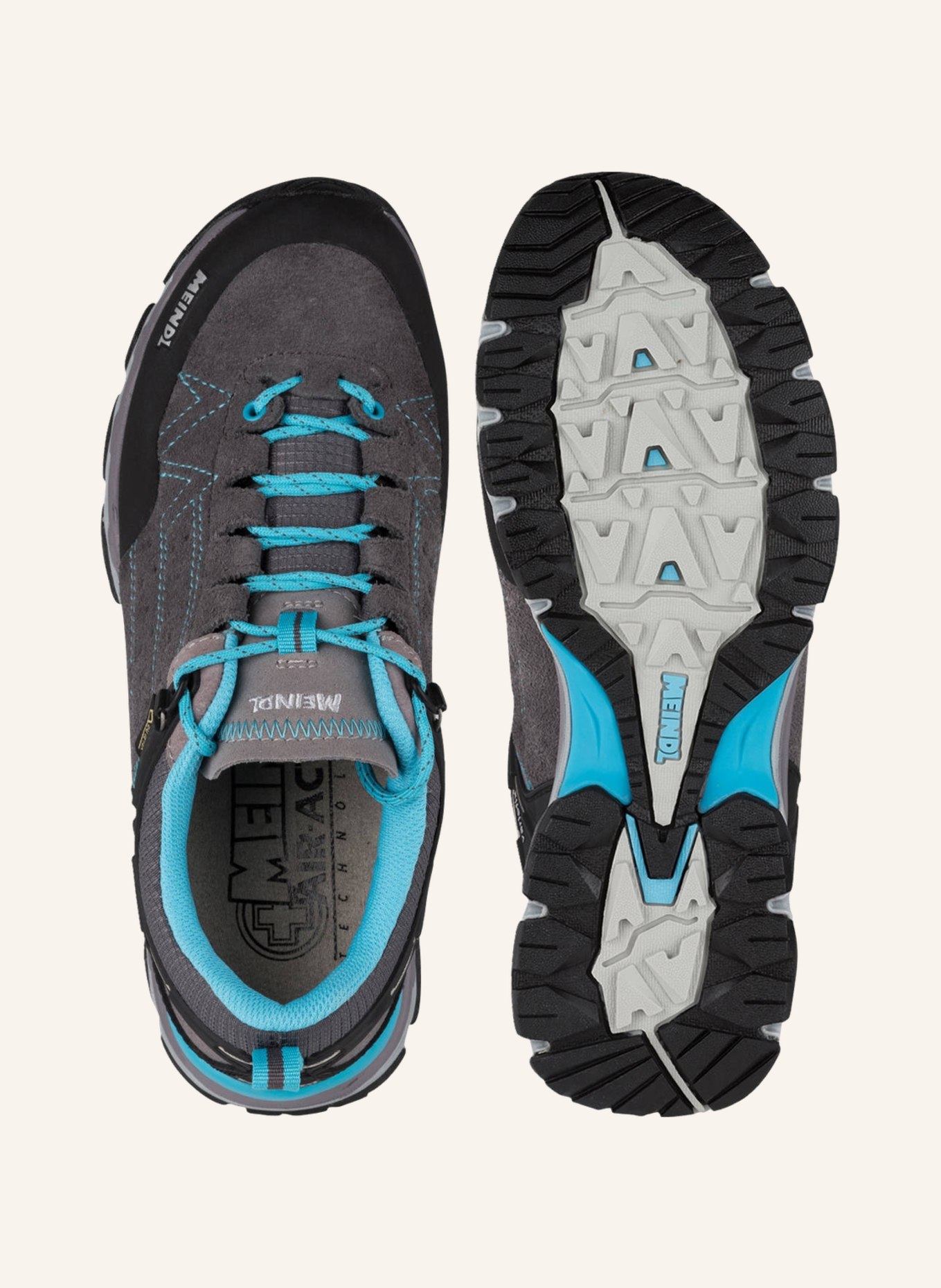 MEINDL Multifunctional shoes ONTARIO LADY GTX, Color: GRAY/ TURQUOISE (Image 5)