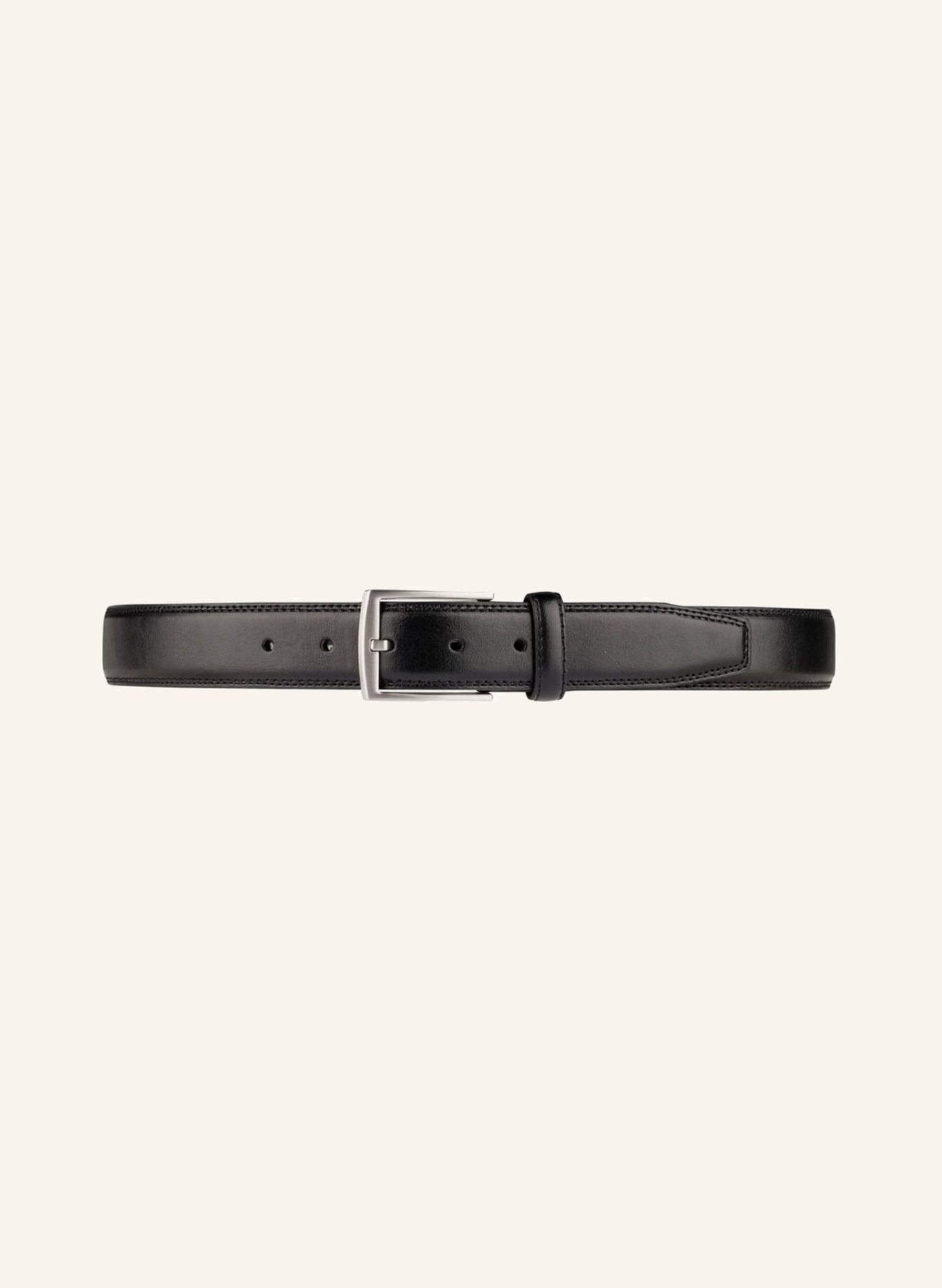 MONTI Leather belt WIEN: BLACK
