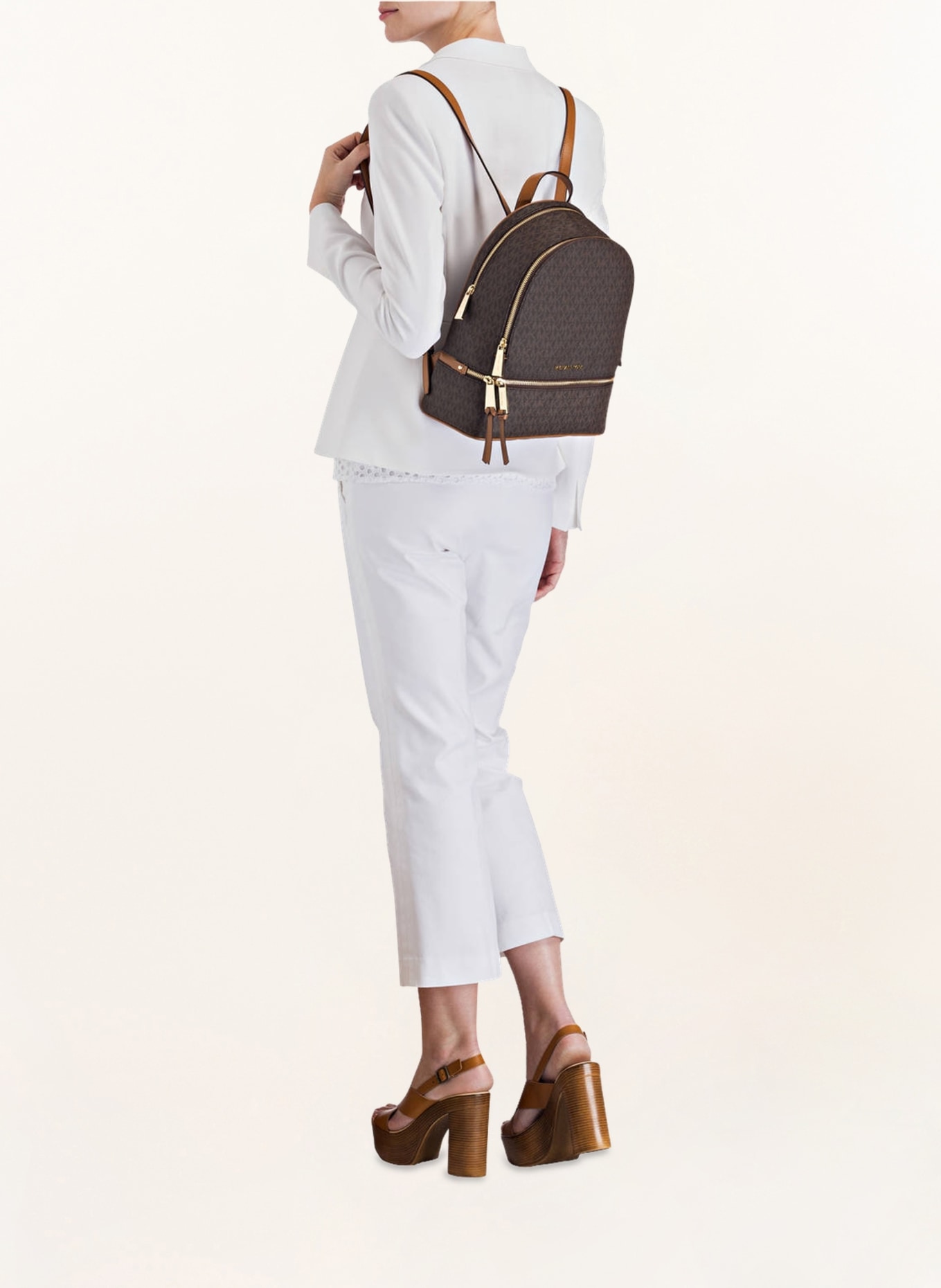 Michael+Kors+Women%27s+Backpack+Medium+-+Brown for sale online