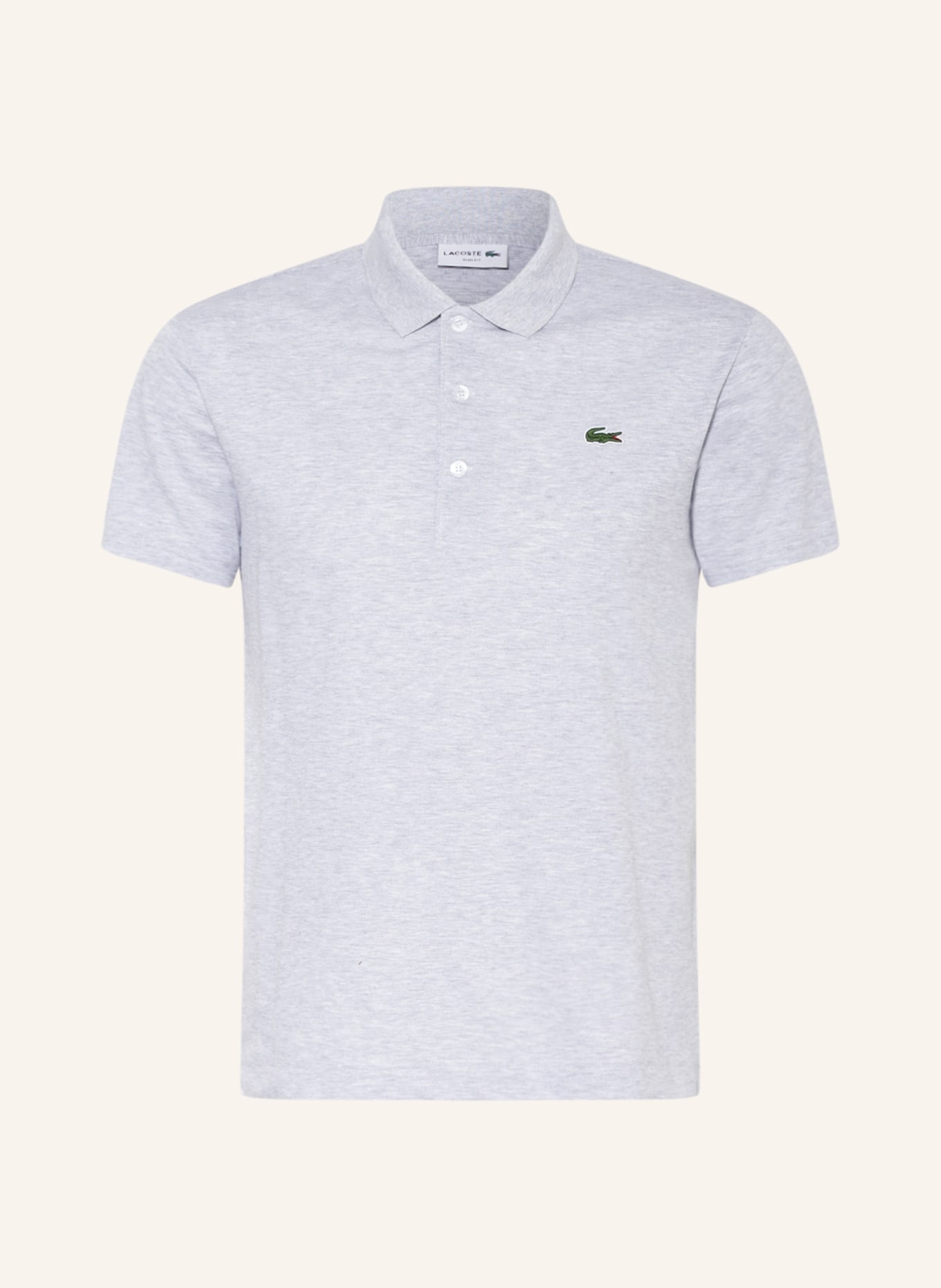LACOSTE Piqué-Poloshirt Slim Fit, Farbe: HELLGRAU (Bild 1)