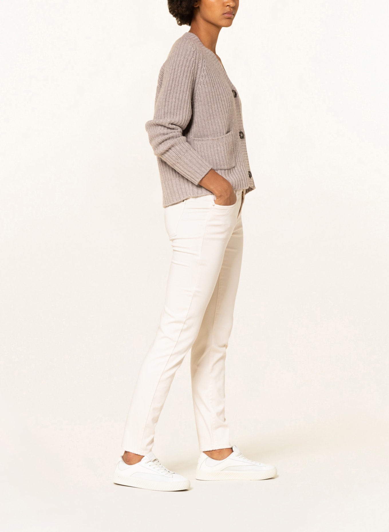 RAFFAELLO ROSSI 7/8 trousers JANE , Color: CREAM (Image 4)