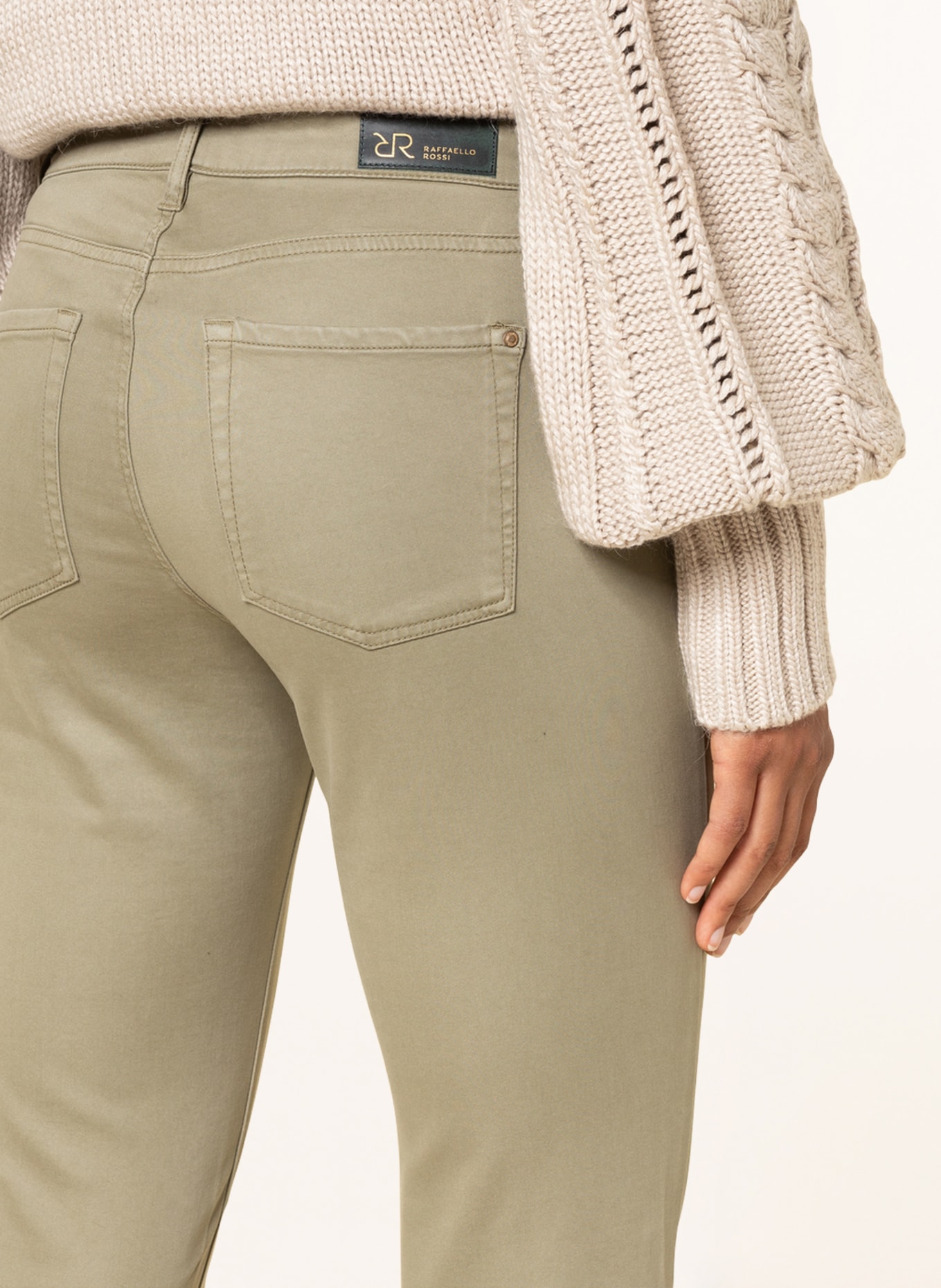 RAFFAELLO ROSSI 7/8 trousers JANE , Color: OLIVE (Image 5)