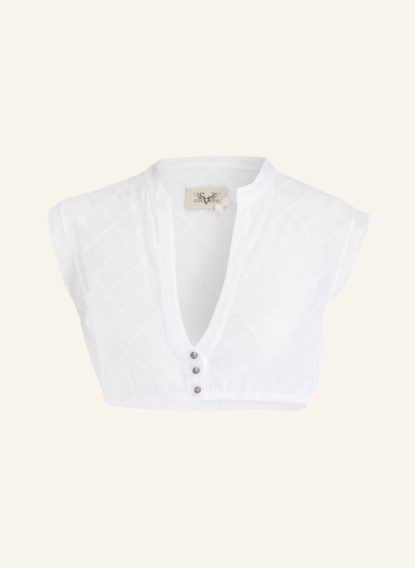 CocoVero Dirndl blouse FRANZI, Color: WEISS (Image 1)