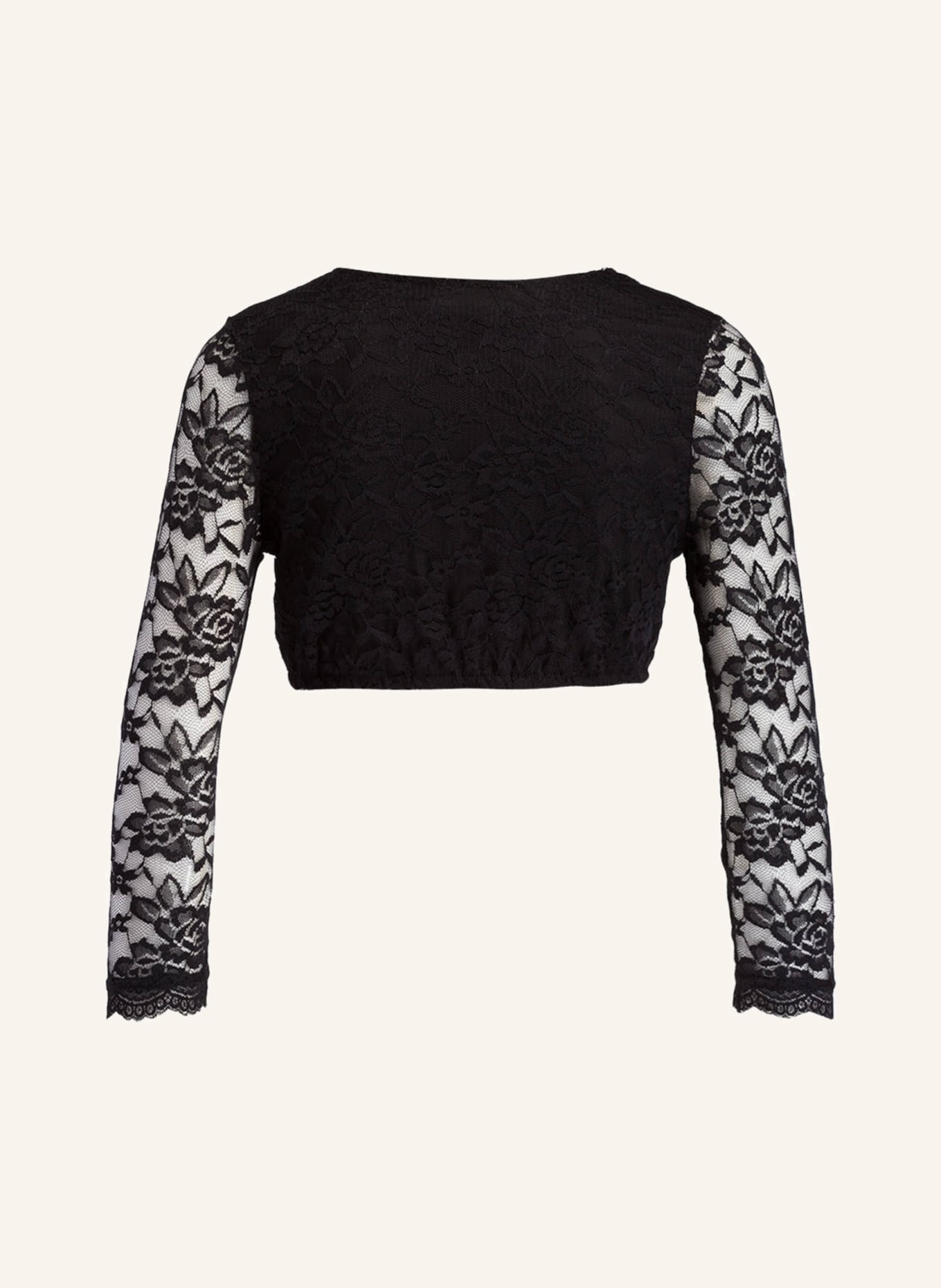 KRÜGER Dirndl blouse VIOLA with 3/4 sleeves, Color: BLACK (Image 2)
