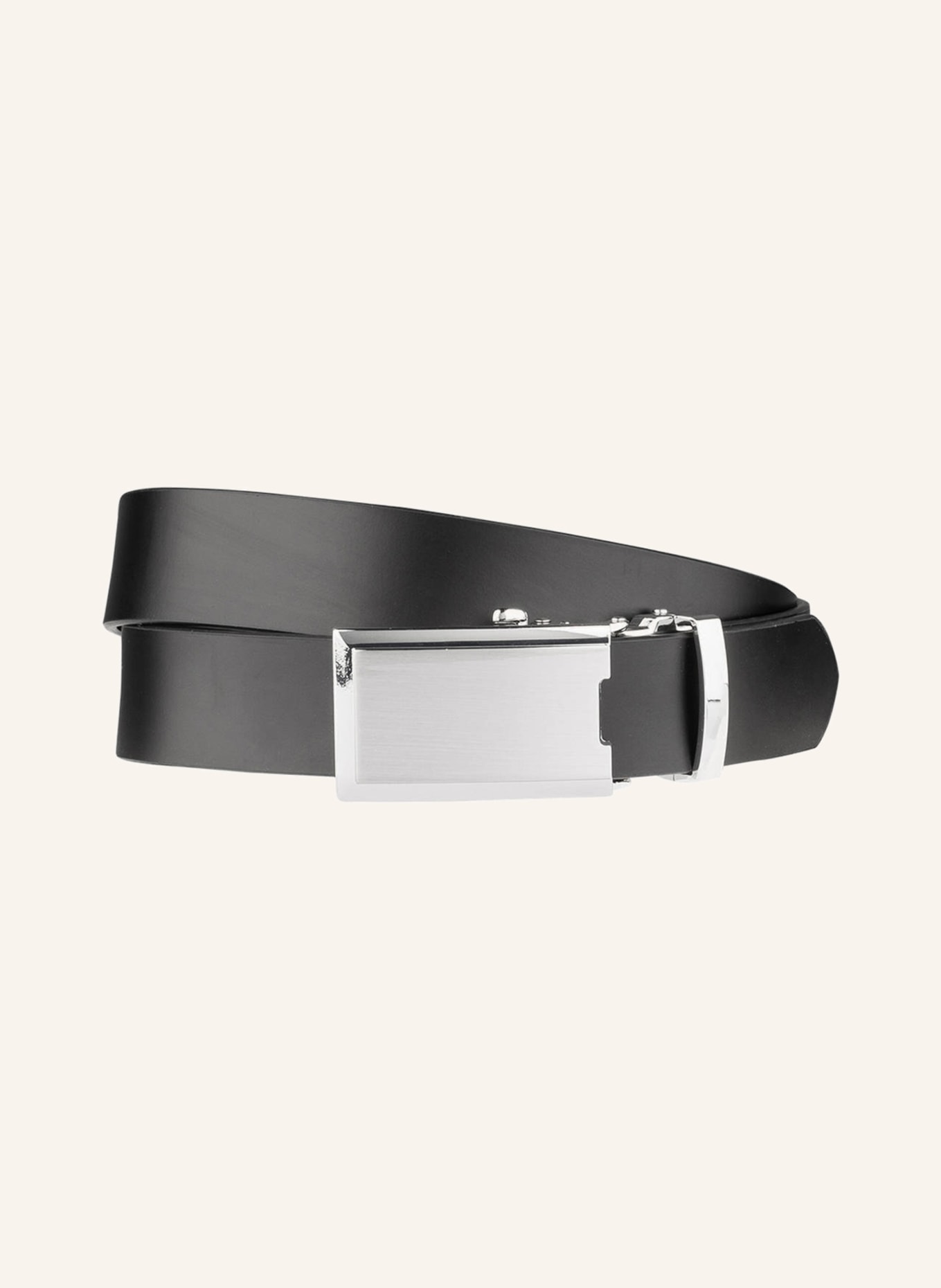 MONTI Leather belt SHANGHAI, Color: BLACK (Image 1)