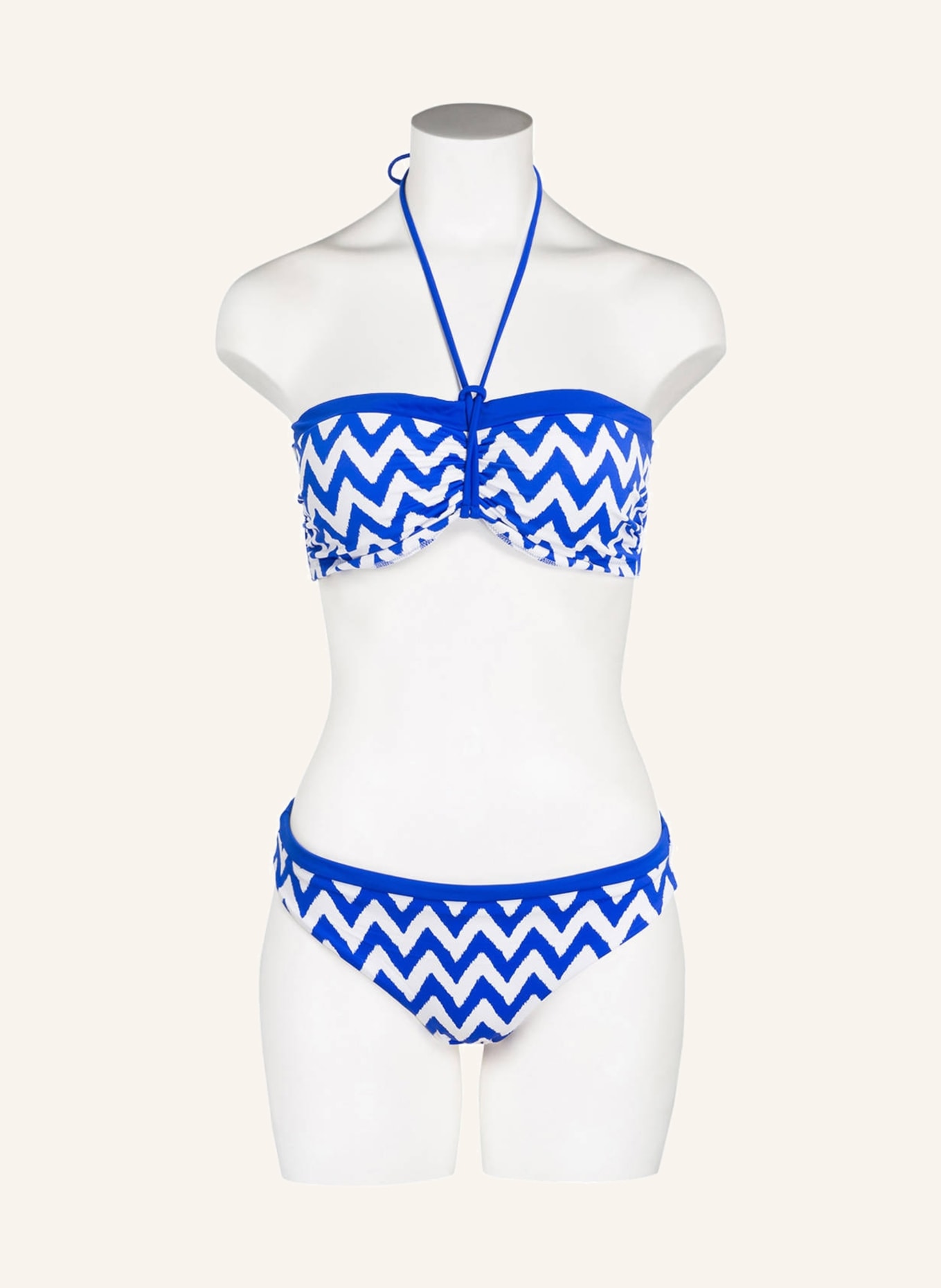 Freya Bandeau-Bikini-Top MAKING WAVES, Farbe: BLAU/ WEISS (Bild 2)