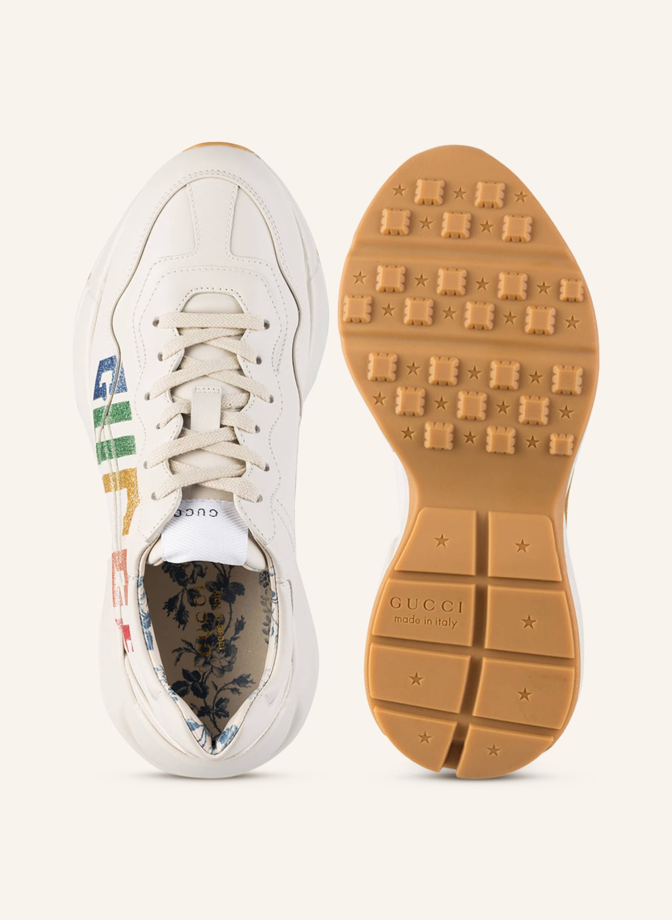 GUCCI Sneakersy RHYTON, Kolor: MYSTIC WHITE (Obrazek 5)