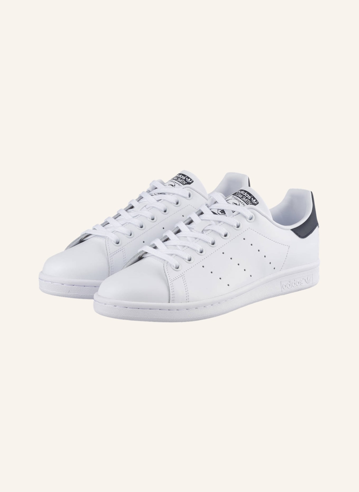 Adidas originals stan smith all white trainers online