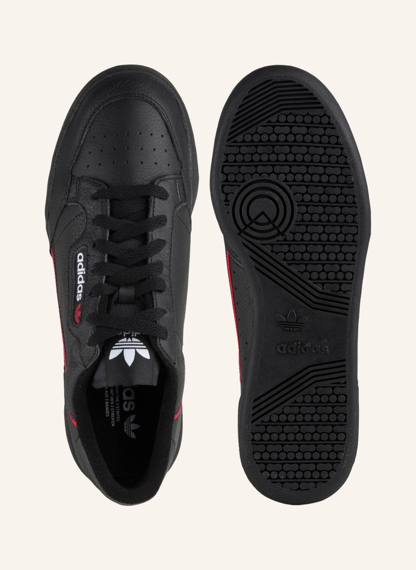 adidas Originals Sneaker CONTINENTAL 80: SCHWARZ