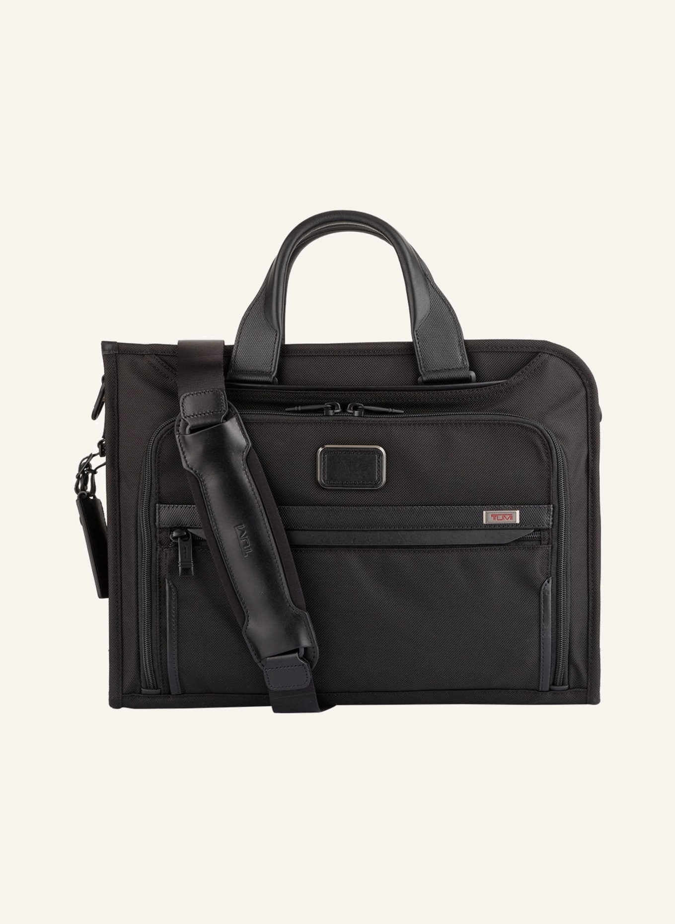 TUMI ALPHA 3 briefcase SLIM DELUXE PORTFOLIO, Color: BLACK (Image 1)