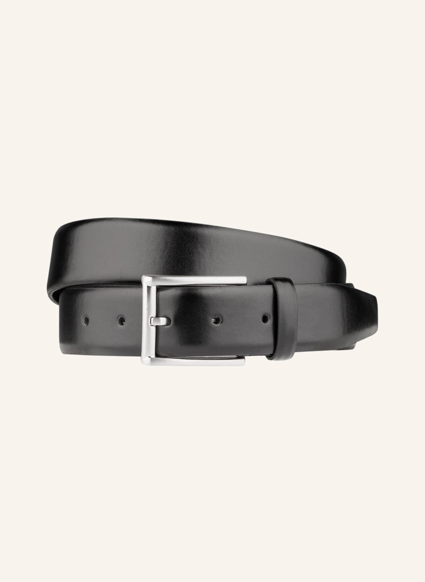 MONTI Leather belt LONDON, Color: BLACK (Image 1)