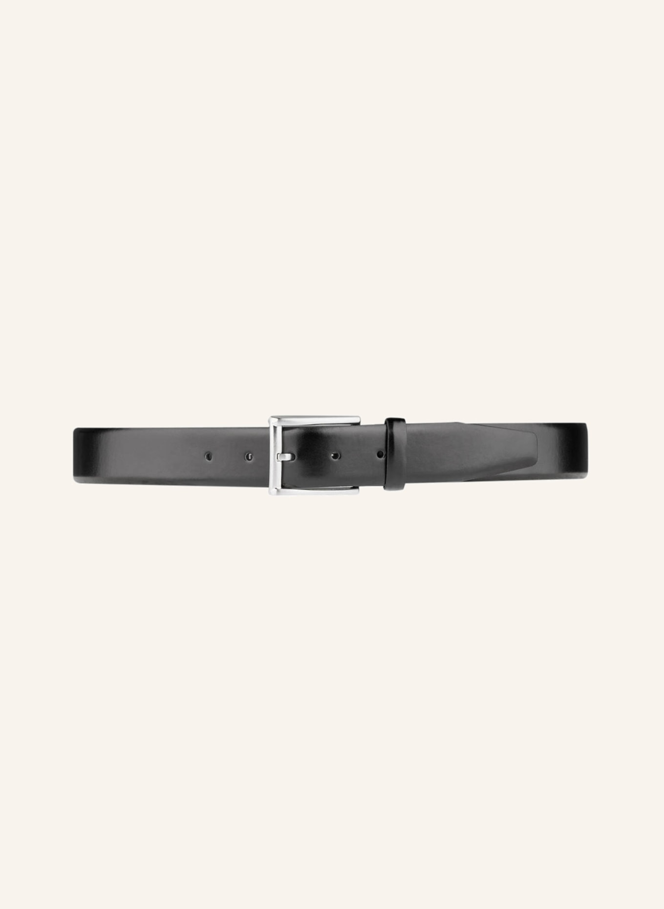 MONTI Leather belt LONDON, Color: BLACK (Image 2)