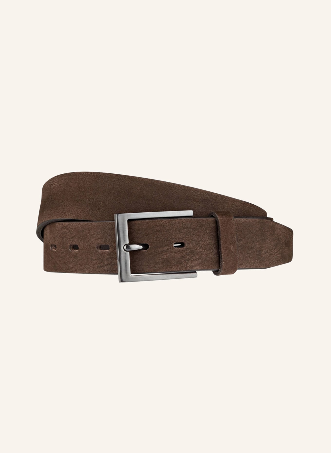 STROKESMAN'S Leather belt, Color: BROWN (Image 1)