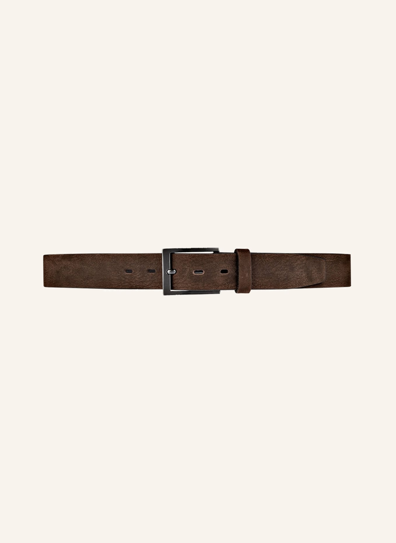 STROKESMAN'S Leather belt, Color: BROWN (Image 2)