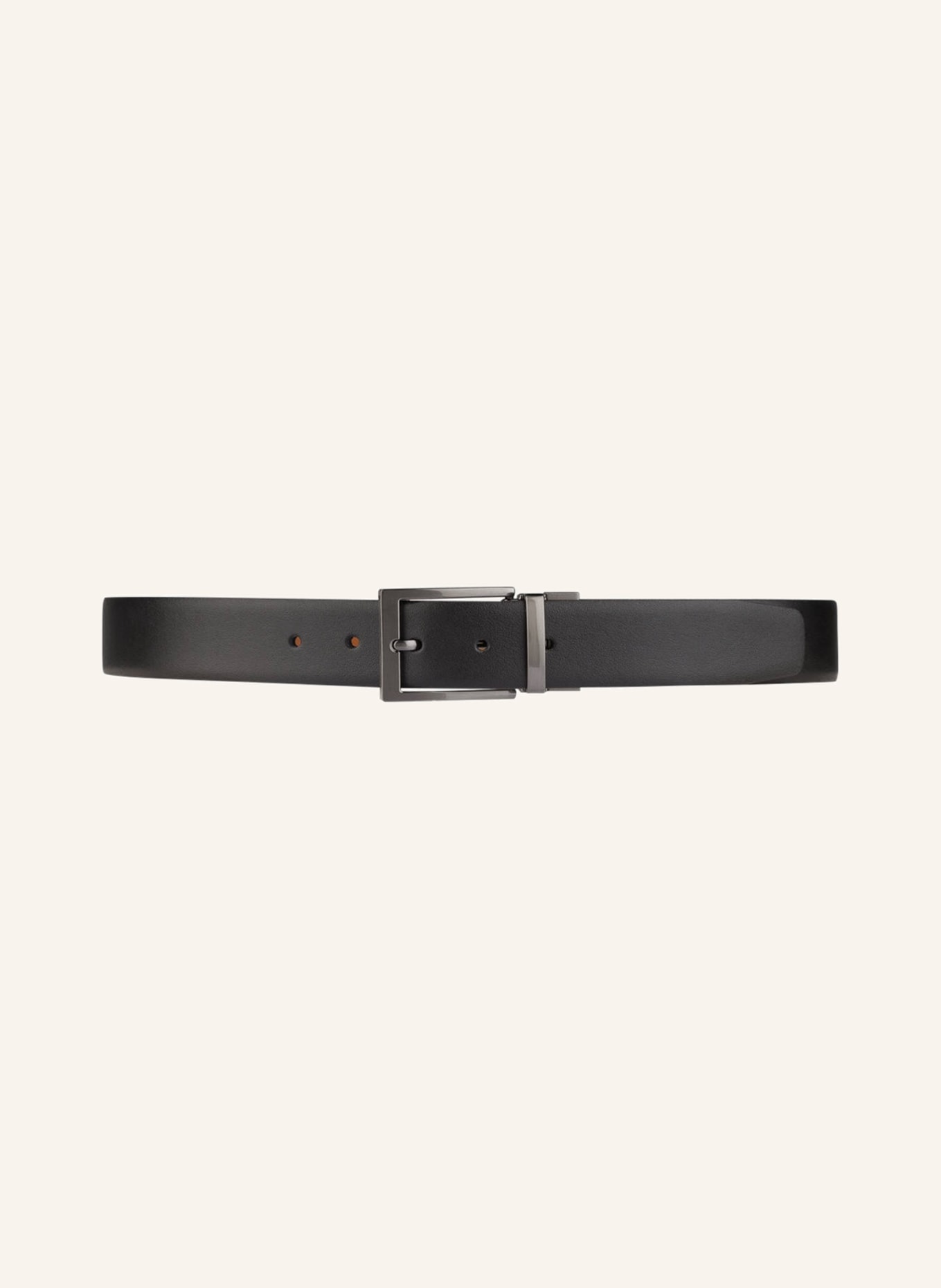 STROKESMAN'S Reversible belt, Color: BLACK/ COGNAC (Image 2)