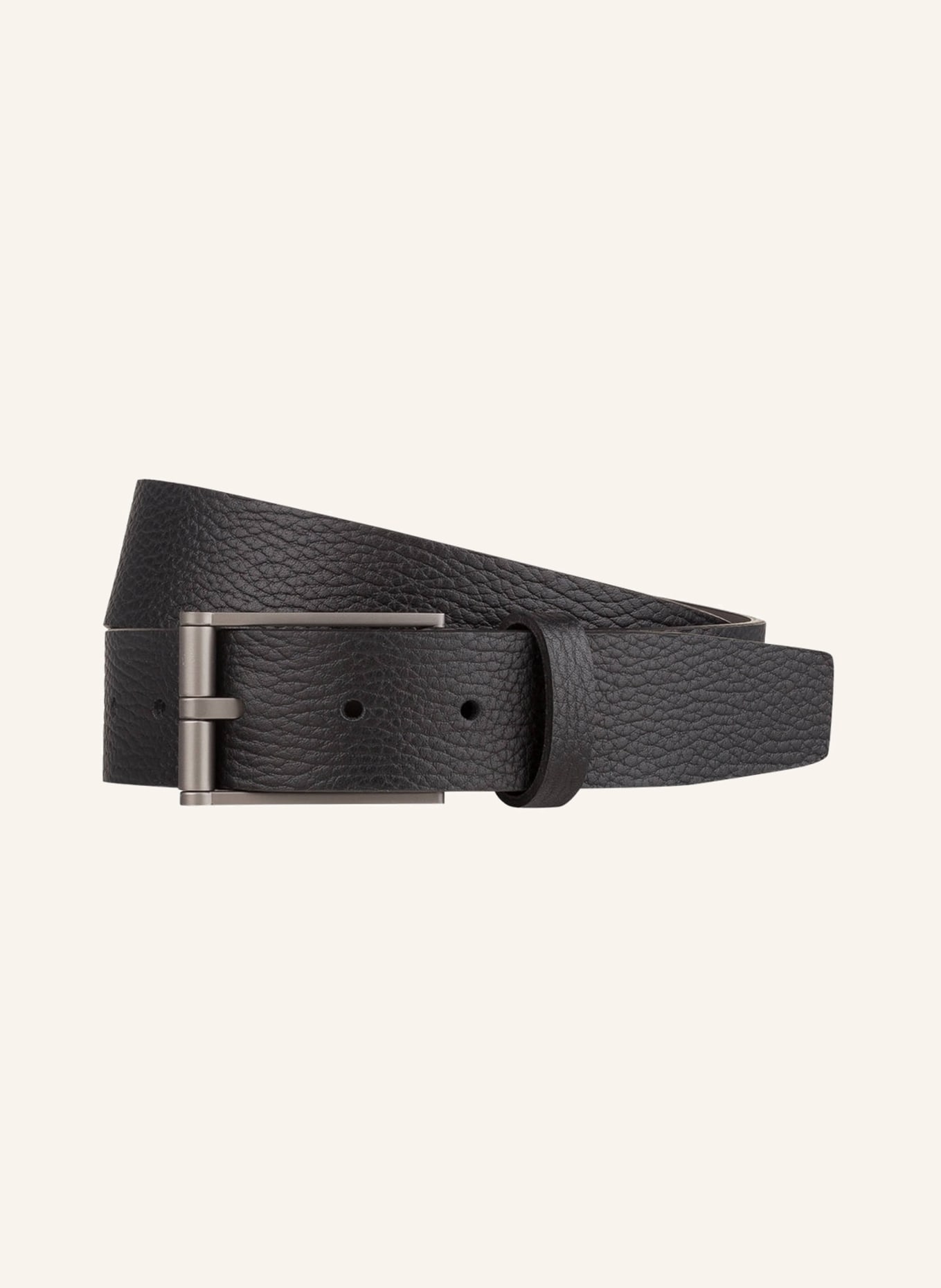 PORSCHE DESIGN Leather belt, Color: BLACK (Image 1)
