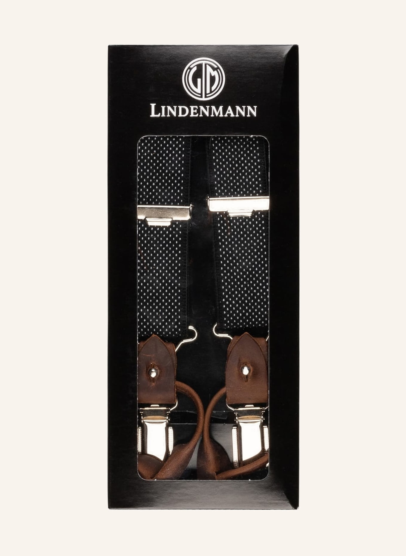 PAUL Suspenders LINDENMANN, Color: BLACK/ BROWN (Image 2)