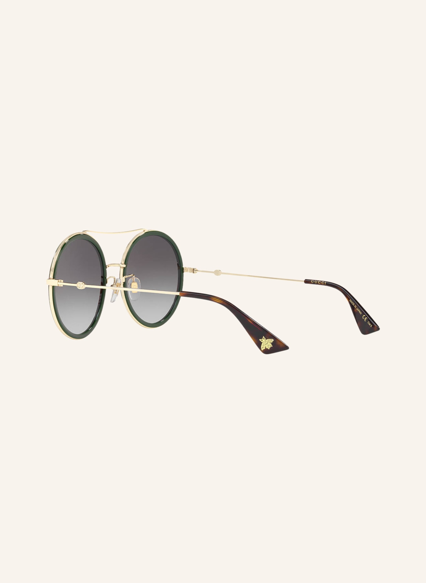 GUCCI Sunglasses GG0061S, Color: 4470J1 - GOLD/ GRAY GRADIENT (Image 4)