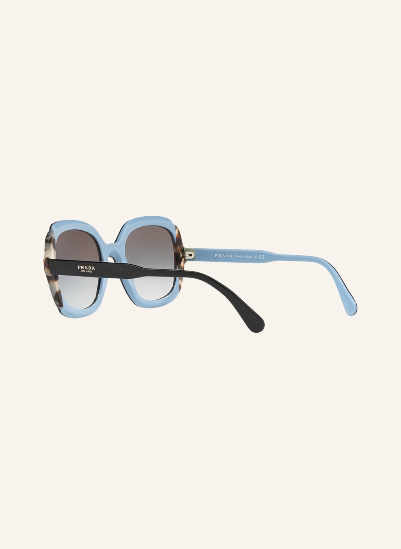 PRADA Sunglasses PR 16US, Color: KHR0A7 - BLACK/ HAVANA/ GRAY GRADIENT (Image 4)