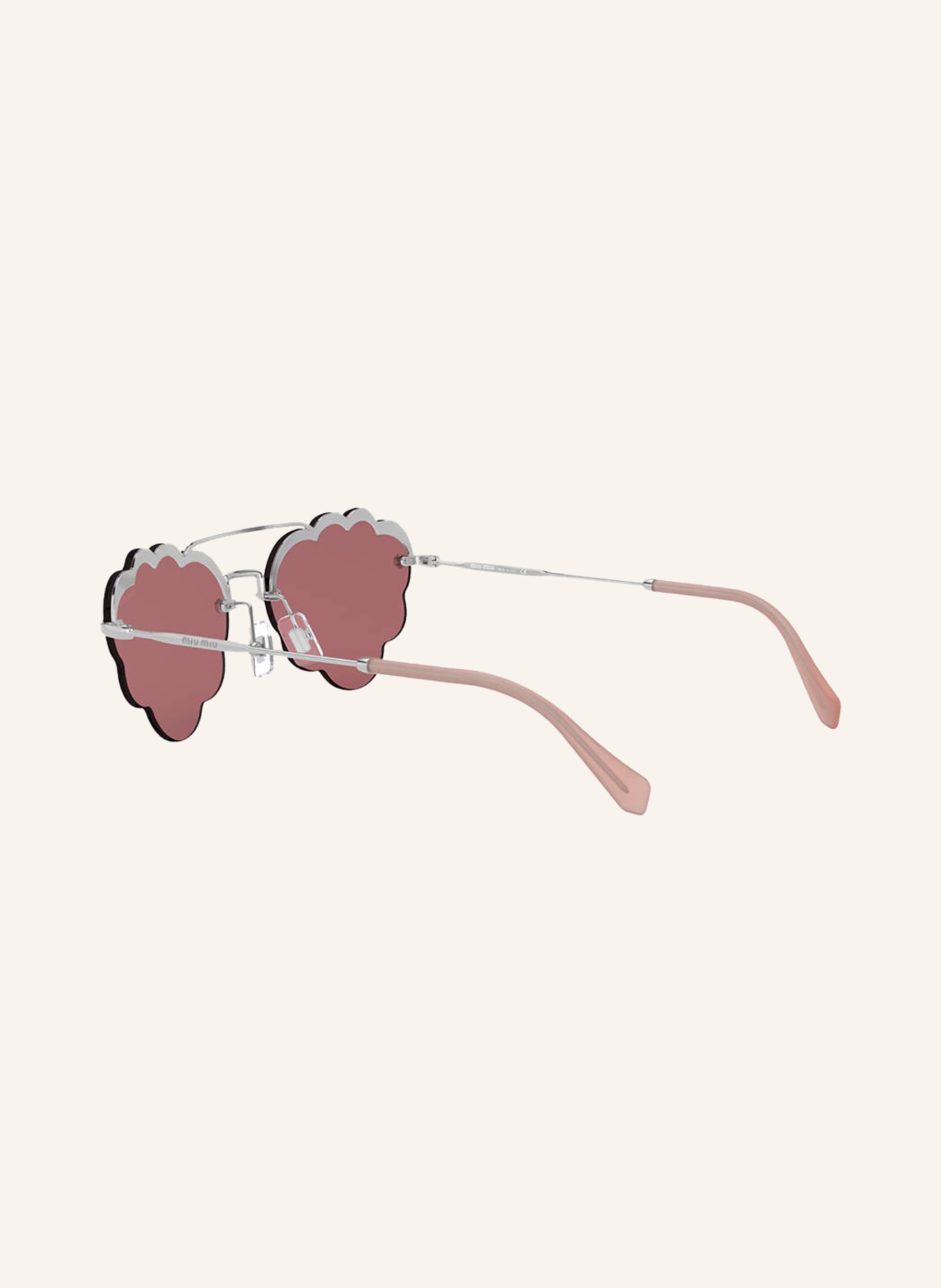 MIU MIU Sunglasses MU 57US, Color: 1BC177 - SILVER/ RED (Image 4)