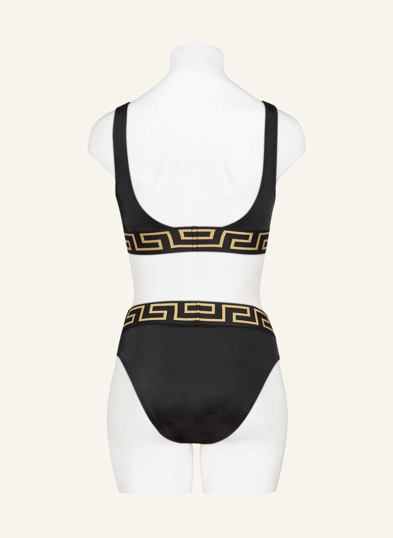 VERSACE Triangel-Bikini-Top, Farbe: SCHWARZ/ GOLD (Bild 3)