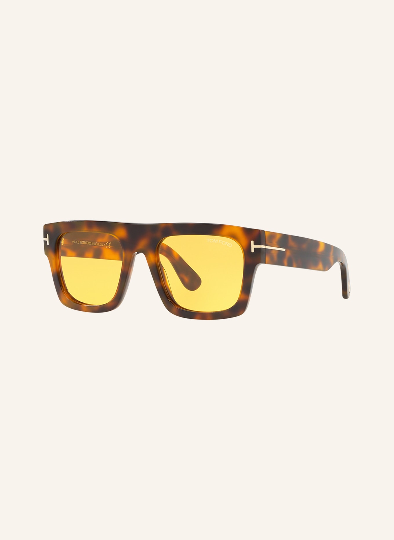 TOM FORD Sunglasses FT0711 FAUSTO, Color: 4402D1 - HAVANA/YELLOW (Image 1)