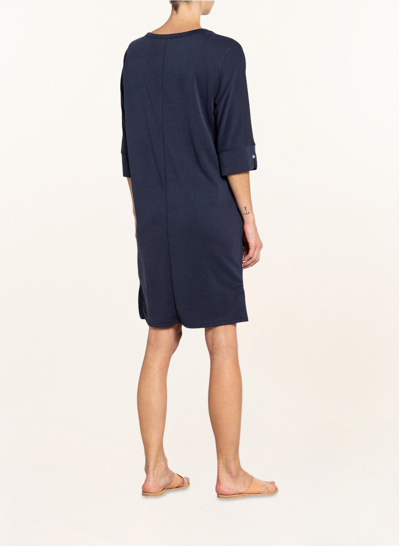 JcSophie Jersey dress CHANTELLE with 3/4 sleeves, Color: DARK BLUE (Image 3)